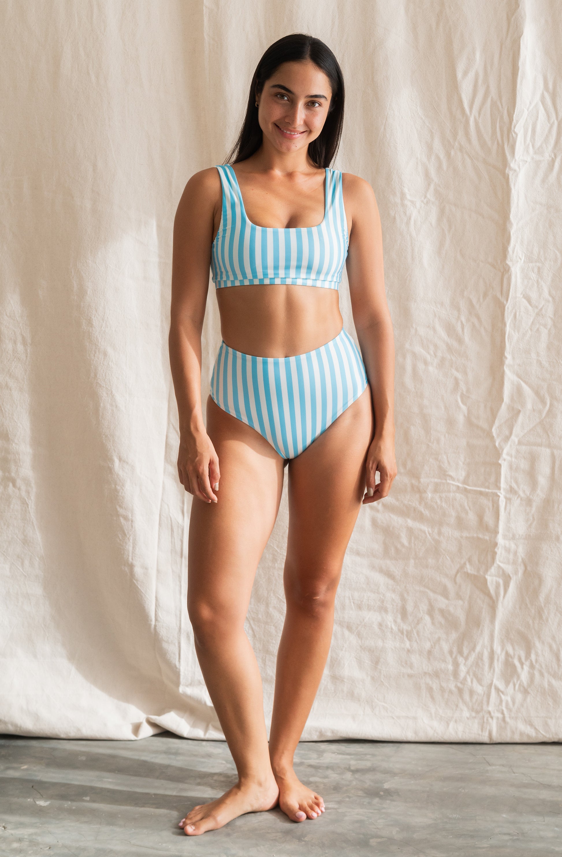Surf Bikini Top Jane Powder Blue | Women's Swimwear | SEPTEMBER