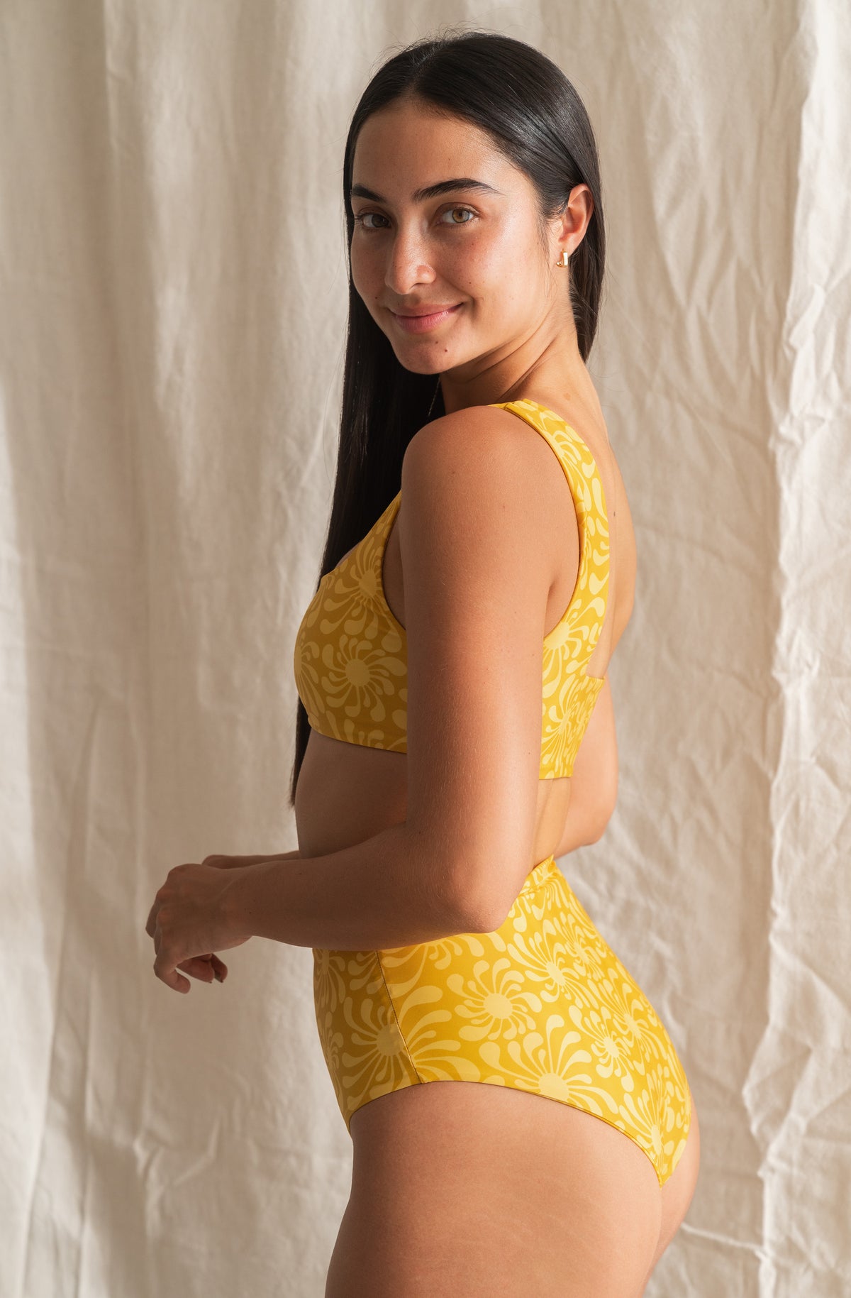 Surf Bikini Bottom Lucky Sun Ray Gold