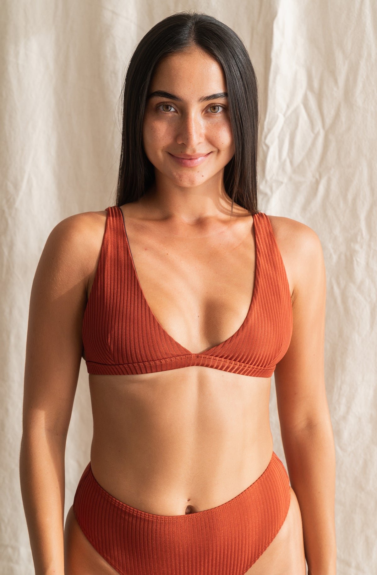 Surf Bikini Top Kiyo Canyon Red