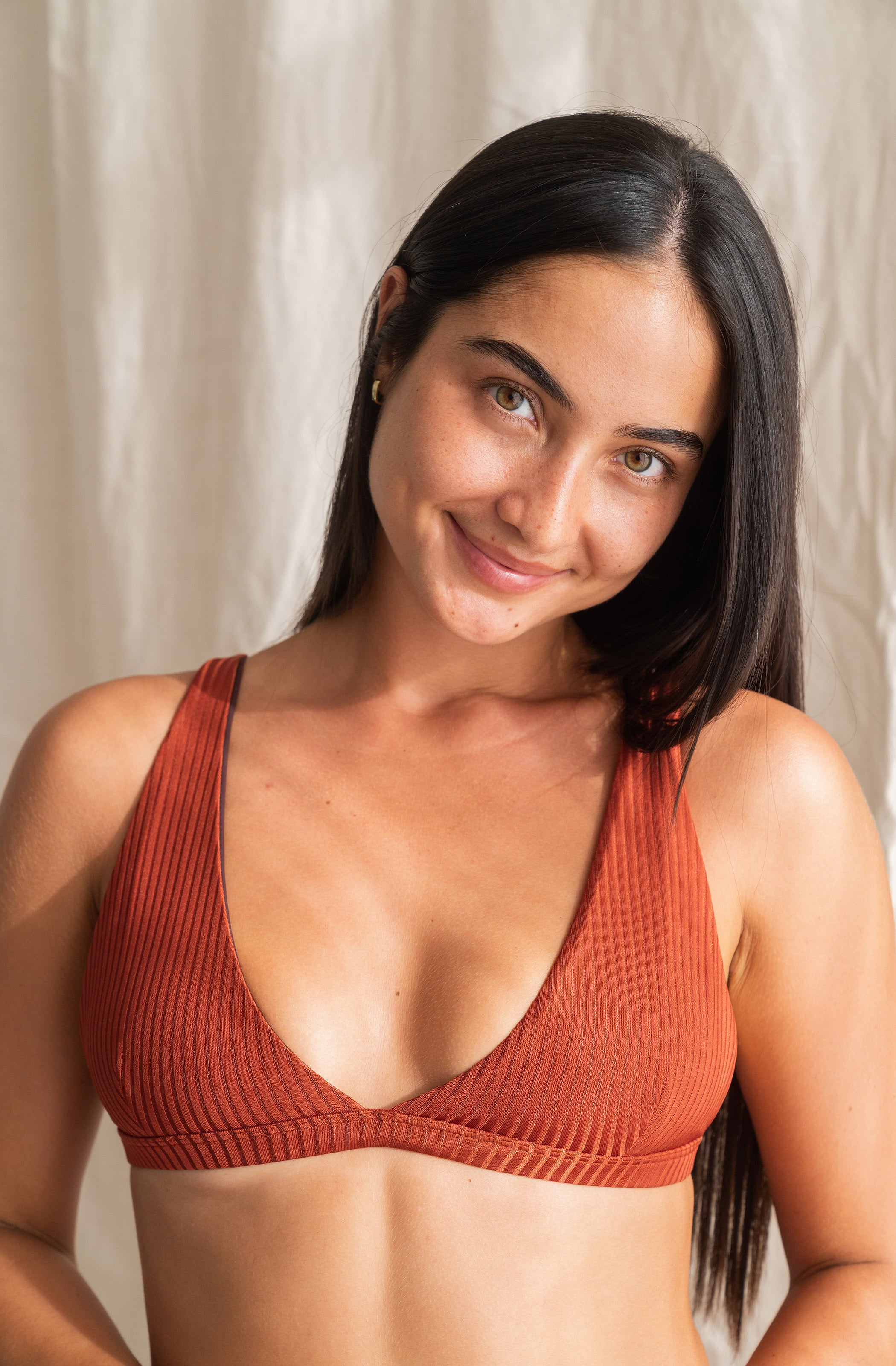 Surf Bikini Top Kiyo Canyon Red