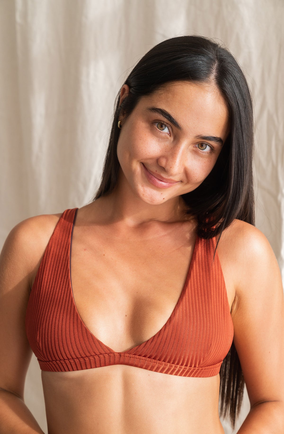 Surf Bikini Top Kiyo Canyon Red