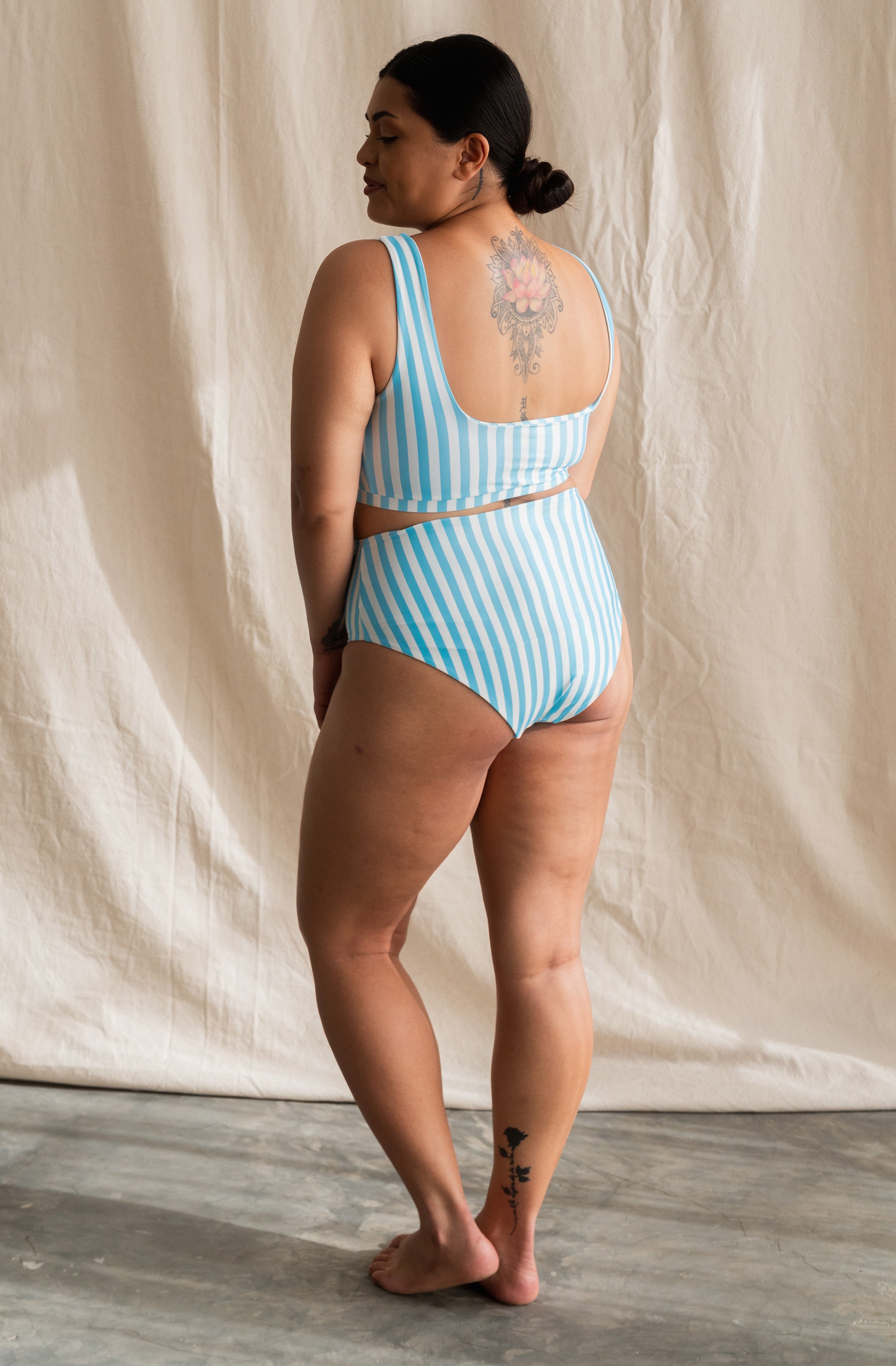 Surf Bikini Bottom Lucky Powder Blue | Women's Swimwear | SEPTEMBER