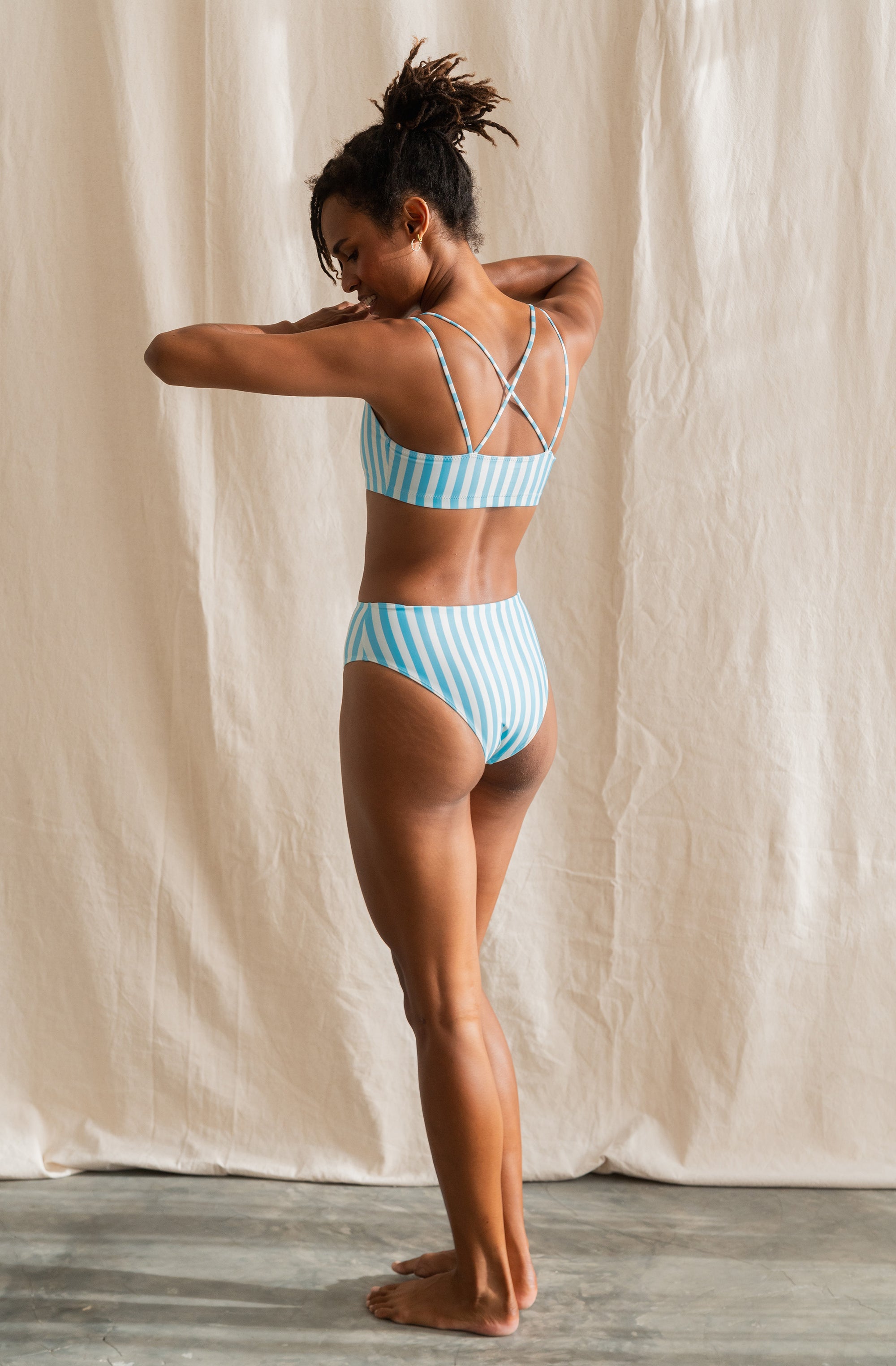 Surf Bikini Bottom Eros Powder Blue | Women's Swimwear | SEPTEMBER
