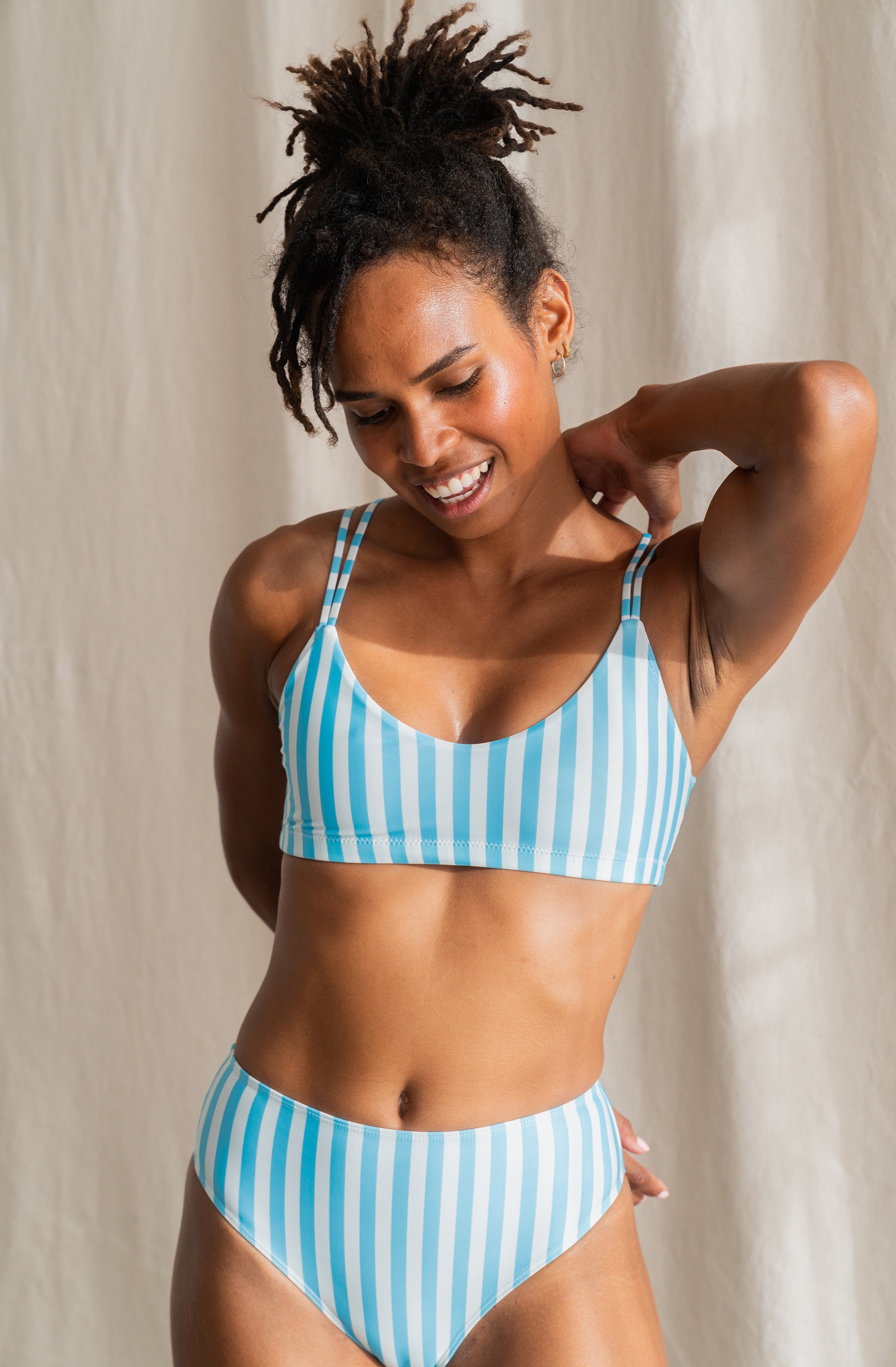 Surf Bikini Top Topanga Powder Blue