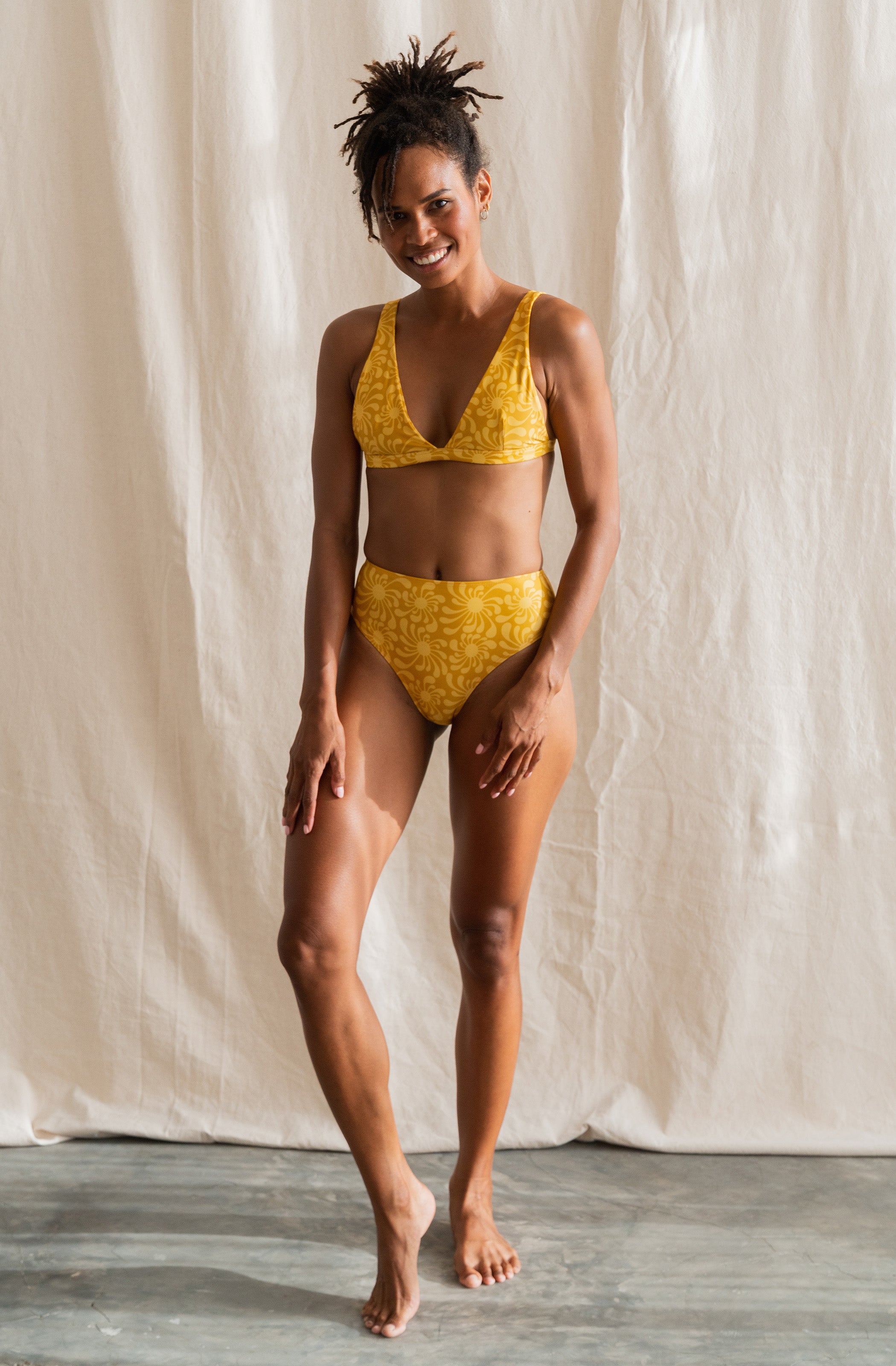 Surf Bikini Bottom Eros Sun Ray Gold