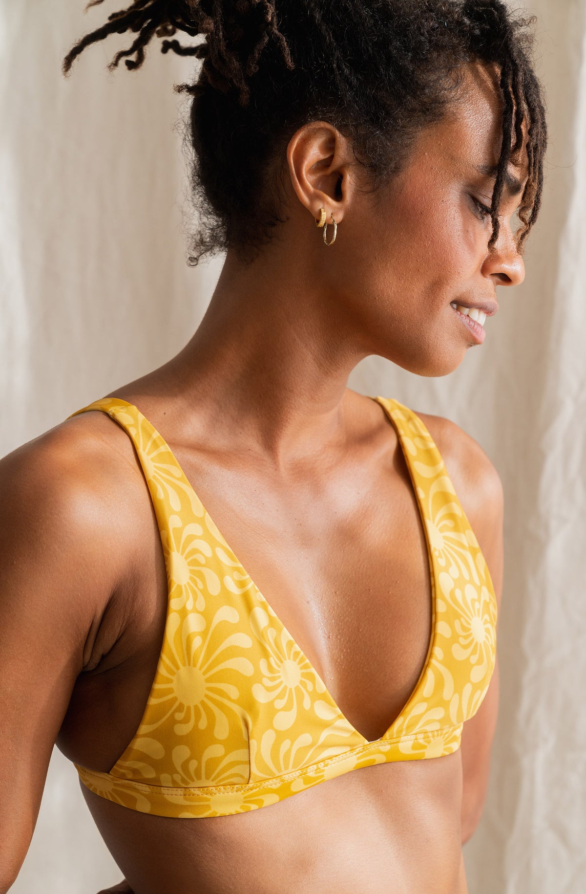 Surf Bikini Top Kiyo Sun Ray Gold