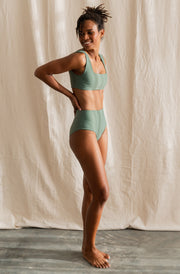 Surf Bikini Bottom Lucky Army Green | Women's Swimwear | SEPTEMBER