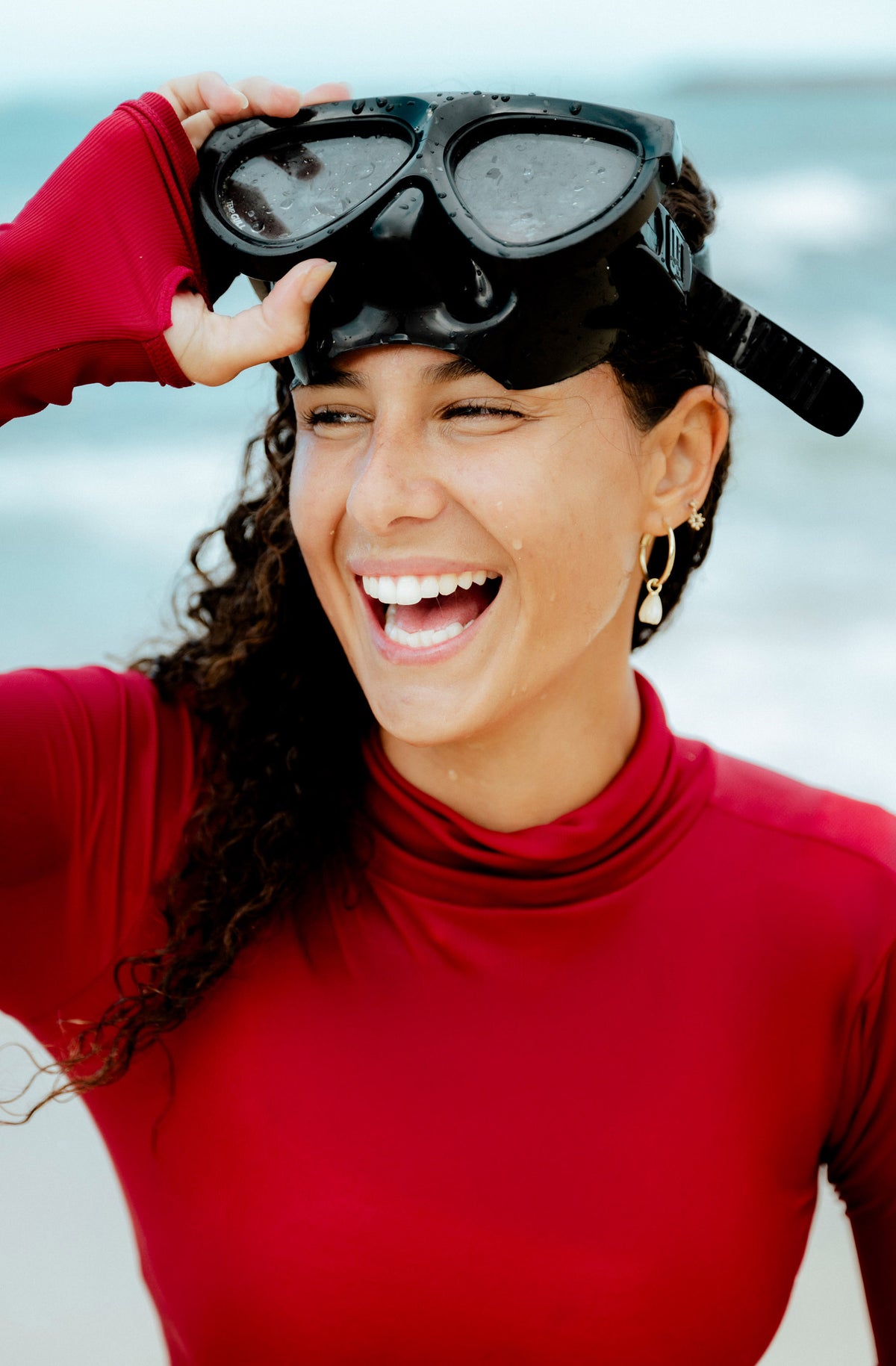 Scorpion Sun Crop Top Rash Guard Dragonfruit 