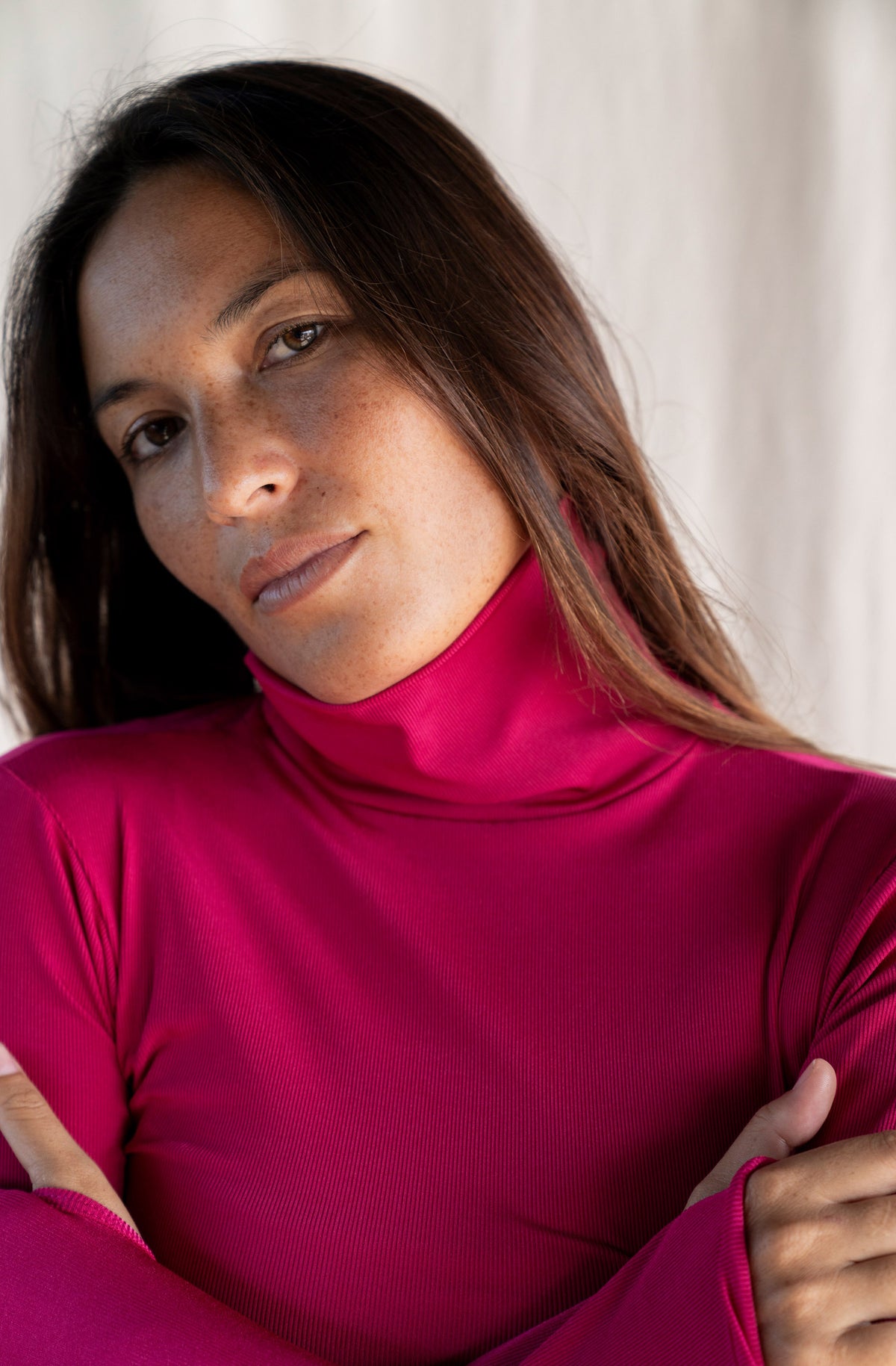 Scorpion Sun Crop Top Rash Guard Dragonfruit 