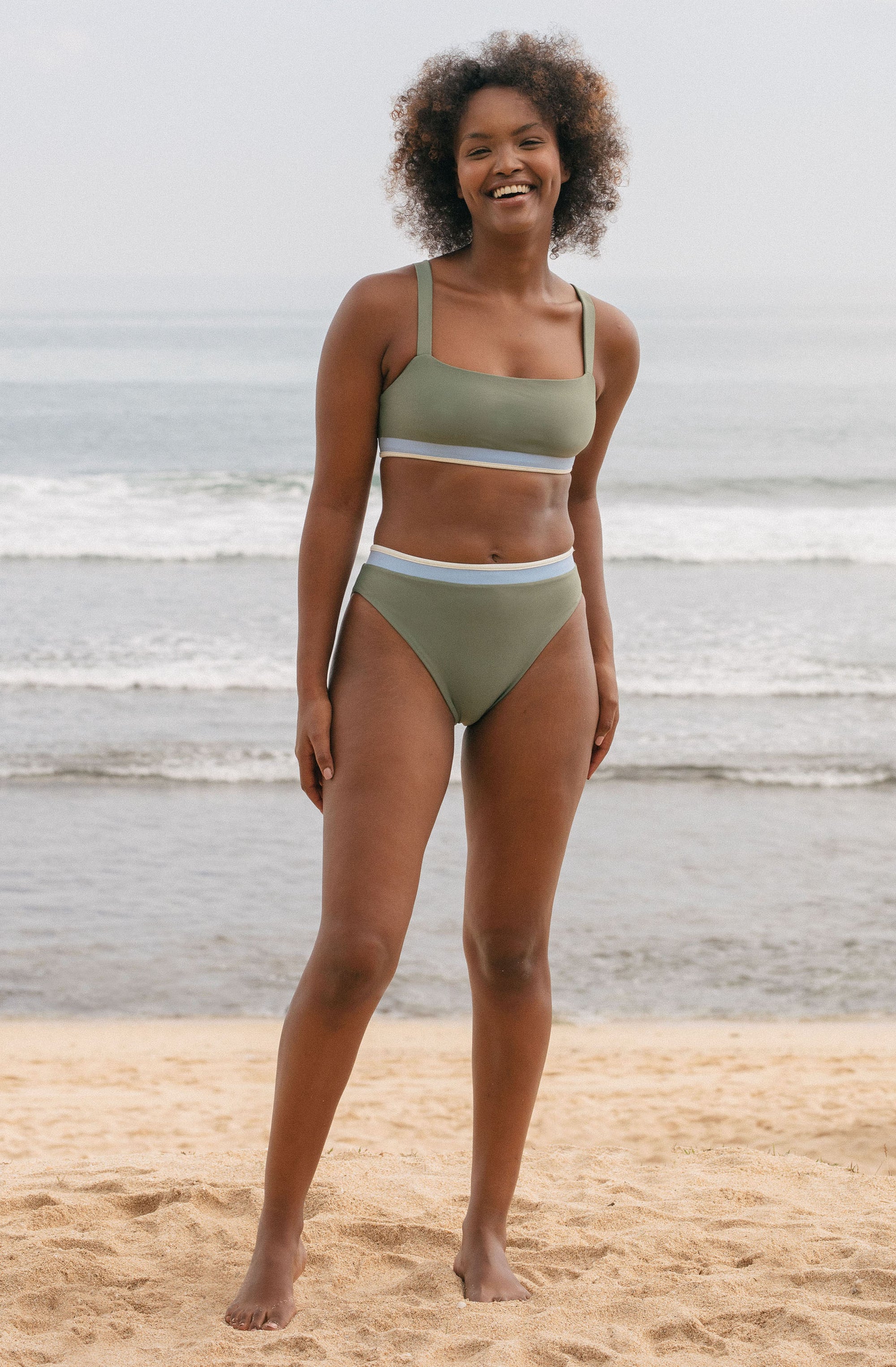 Surf Bikini Top Grace Army Green | Women's Swimwear | SEPTEMBER