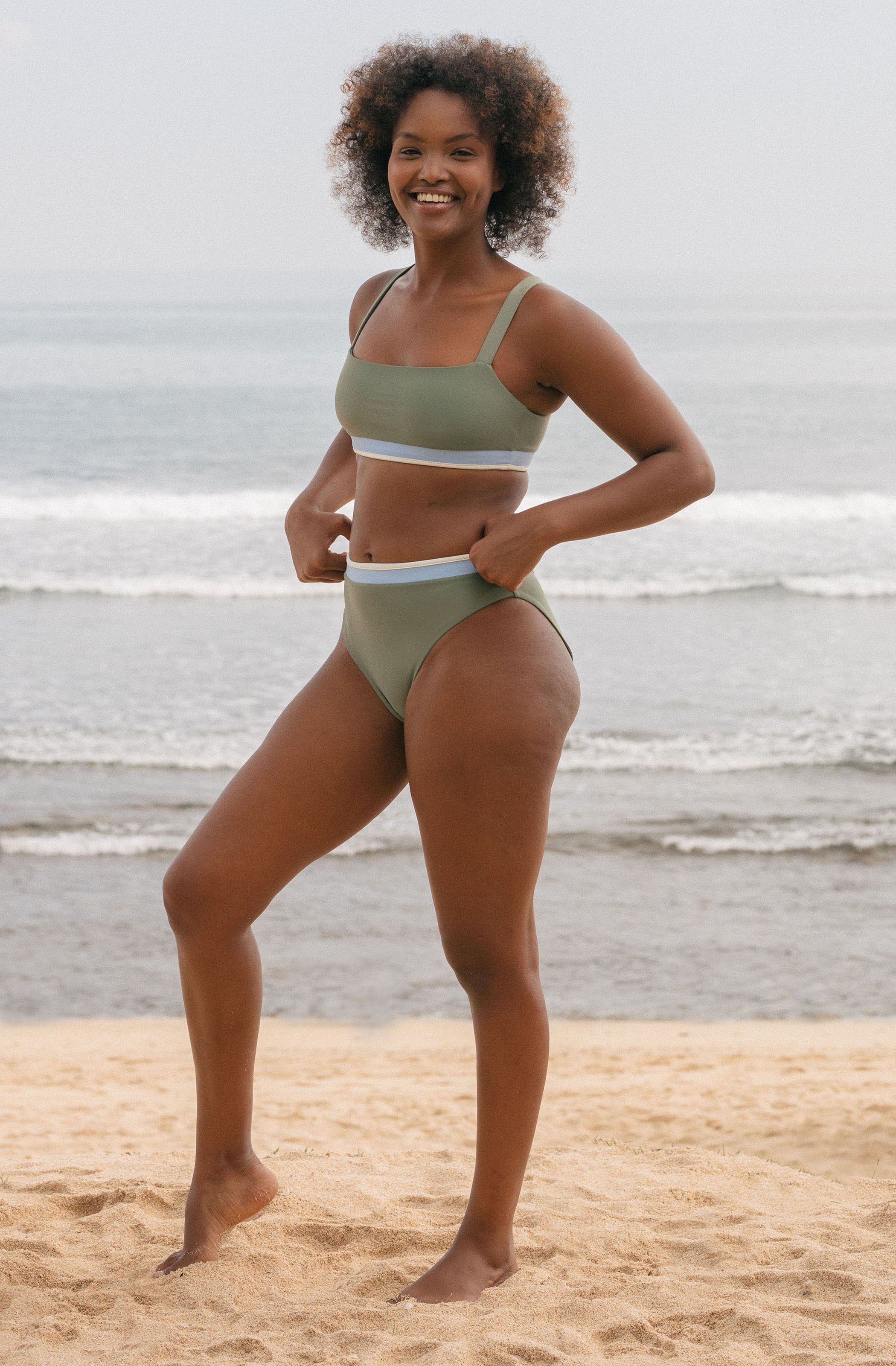 Surf Bikini Top Grace Army Green | Women's Swimwear | SEPTEMBER