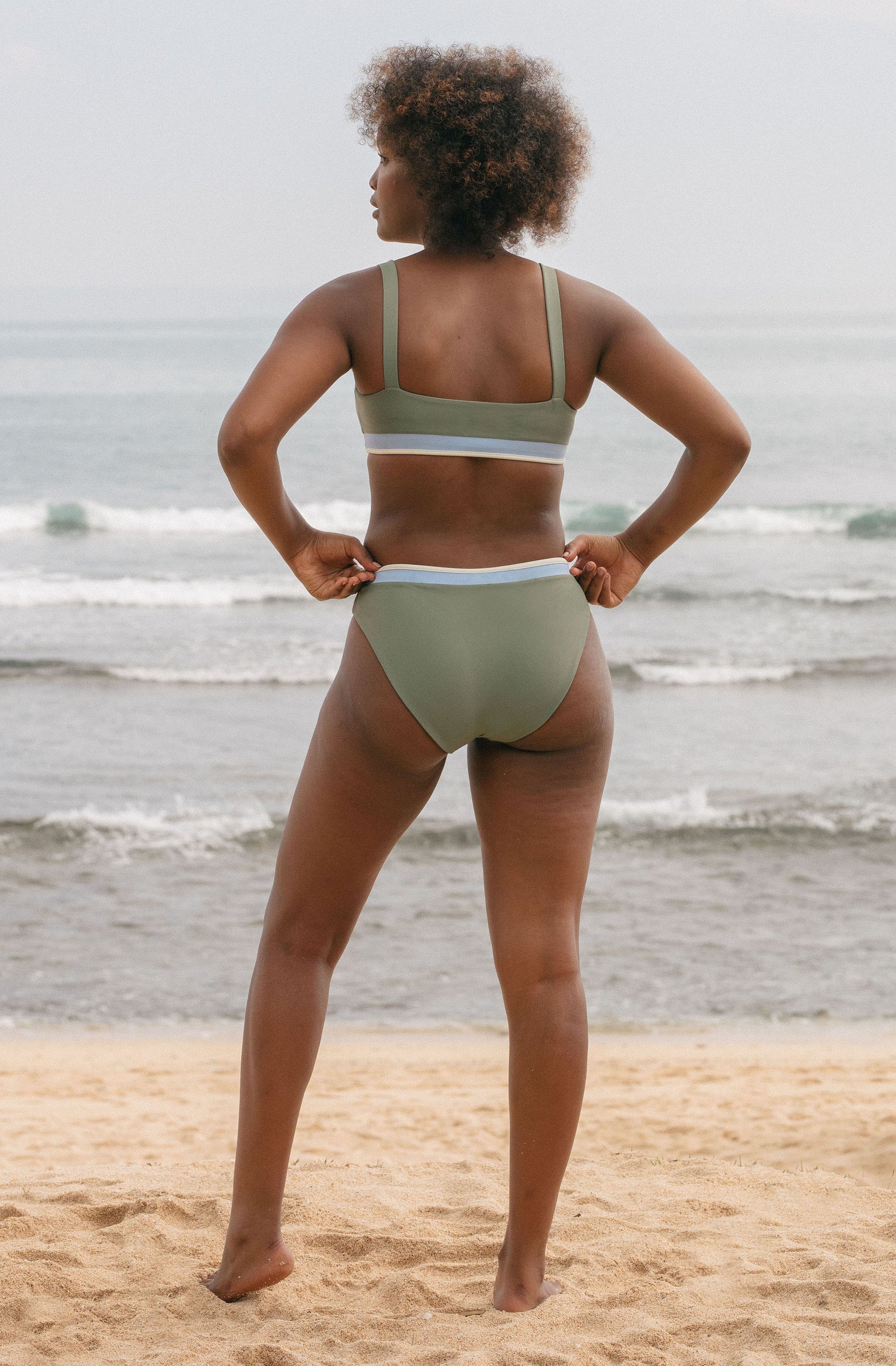 Surf Bikini Bottom Elise Army Green | Women's Swimwear | SEPTEMBER