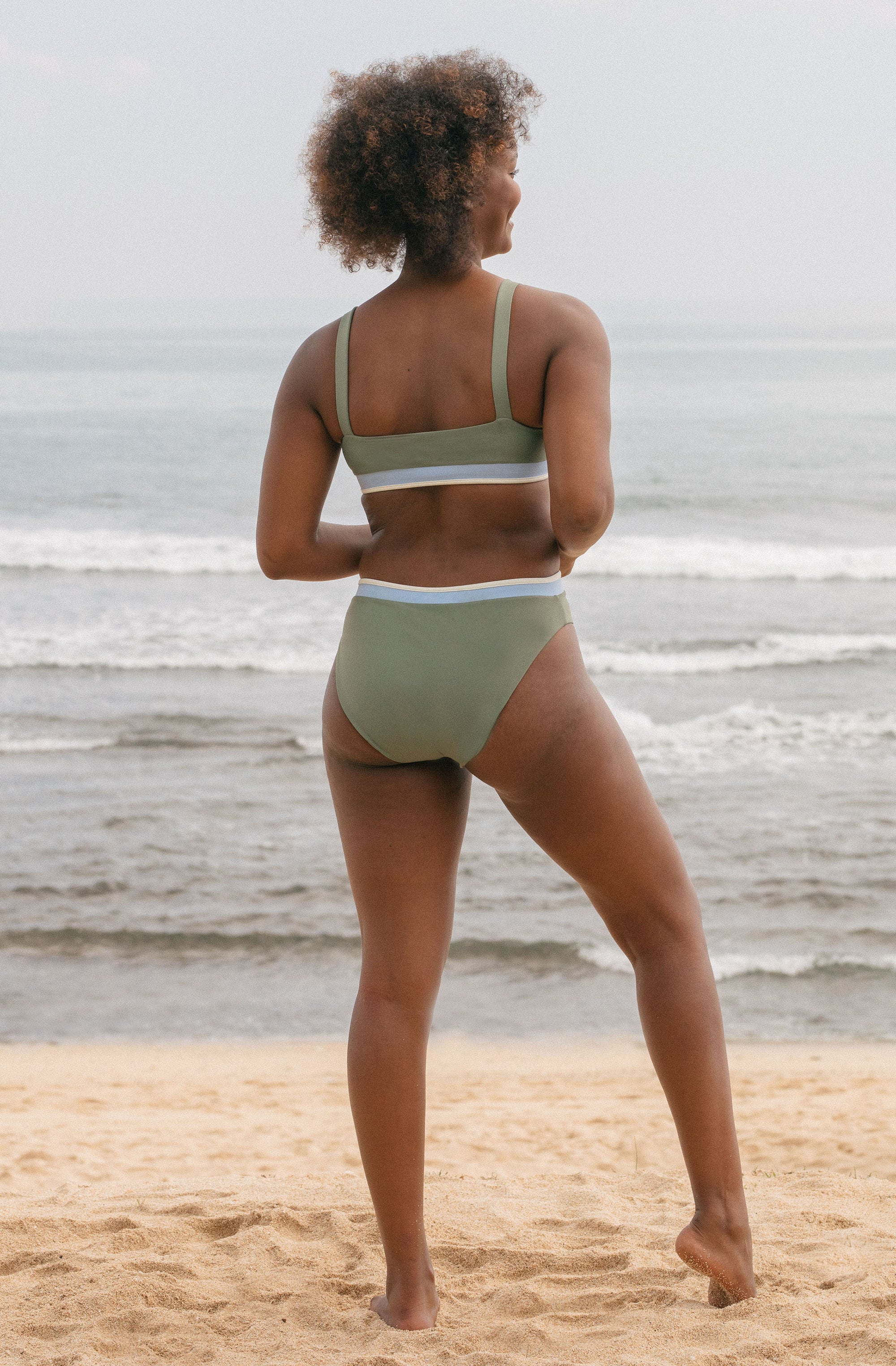 Surf Bikini Top Grace Army Green | Women's Swimwear | SEPTEMBER