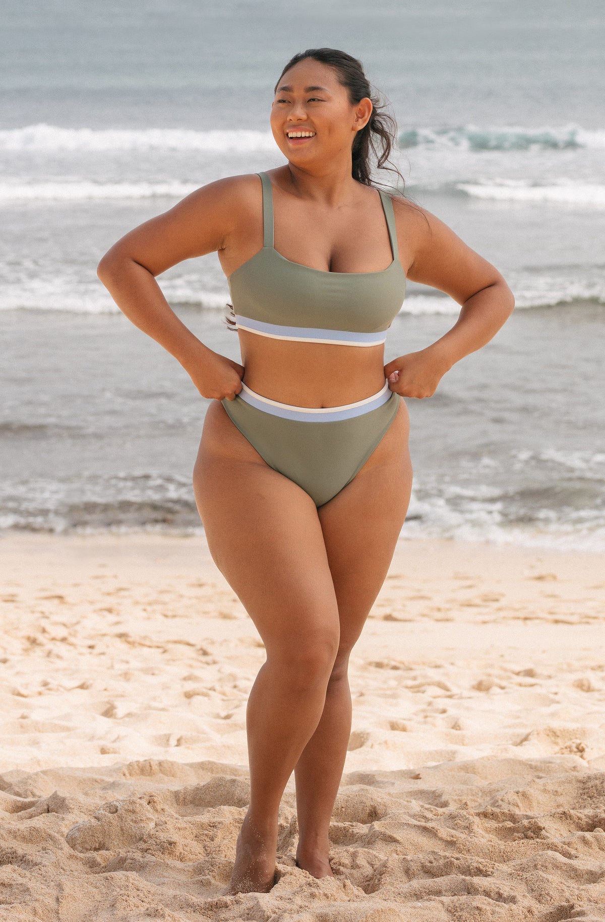 Surf Bikini Top Grace Army Green | Women's Swimwear | SEPTEMBER