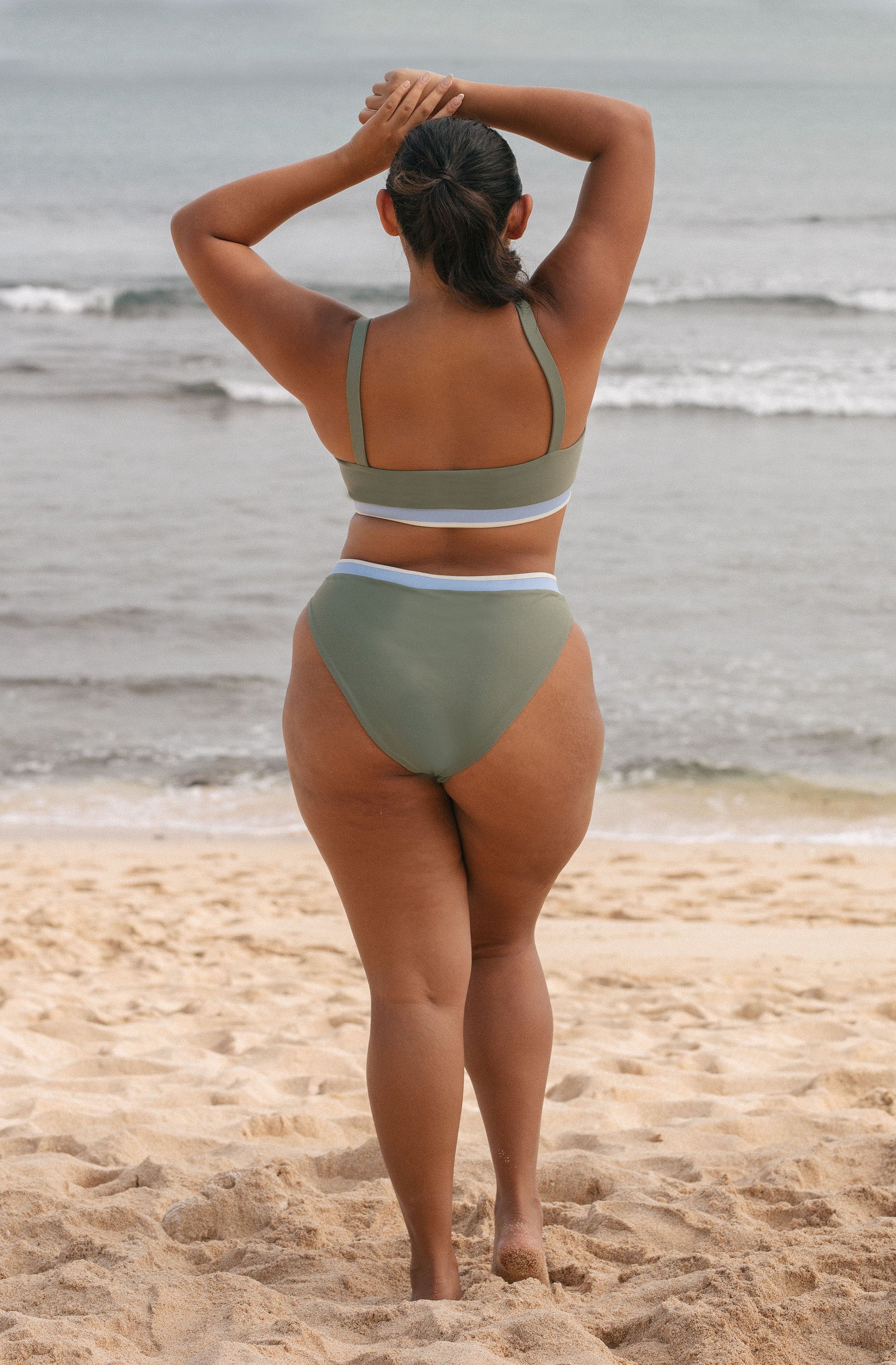 Surf Bikini Bottom Elise Army Green | Women's Swimwear | SEPTEMBER