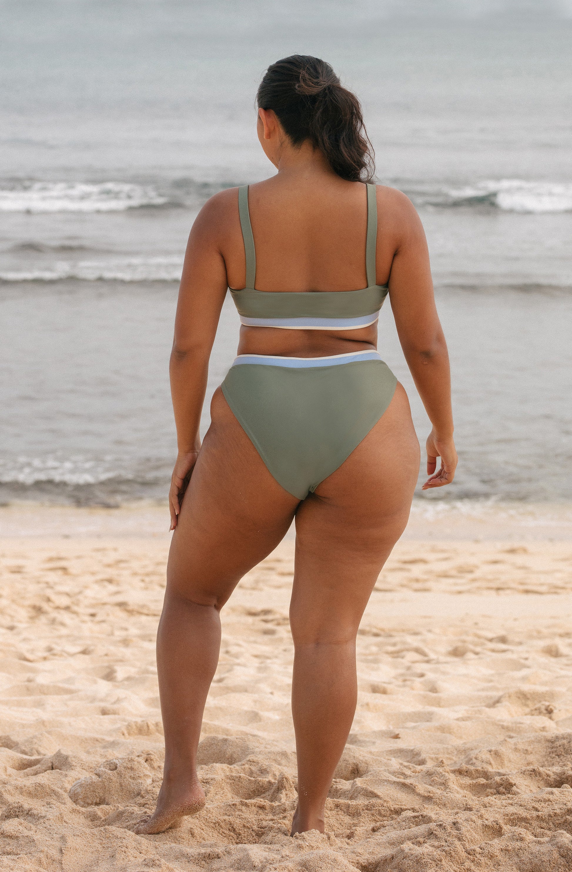 Surf Bikini Top Grace Army Green | Women's Swimwear | SEPTEMBER