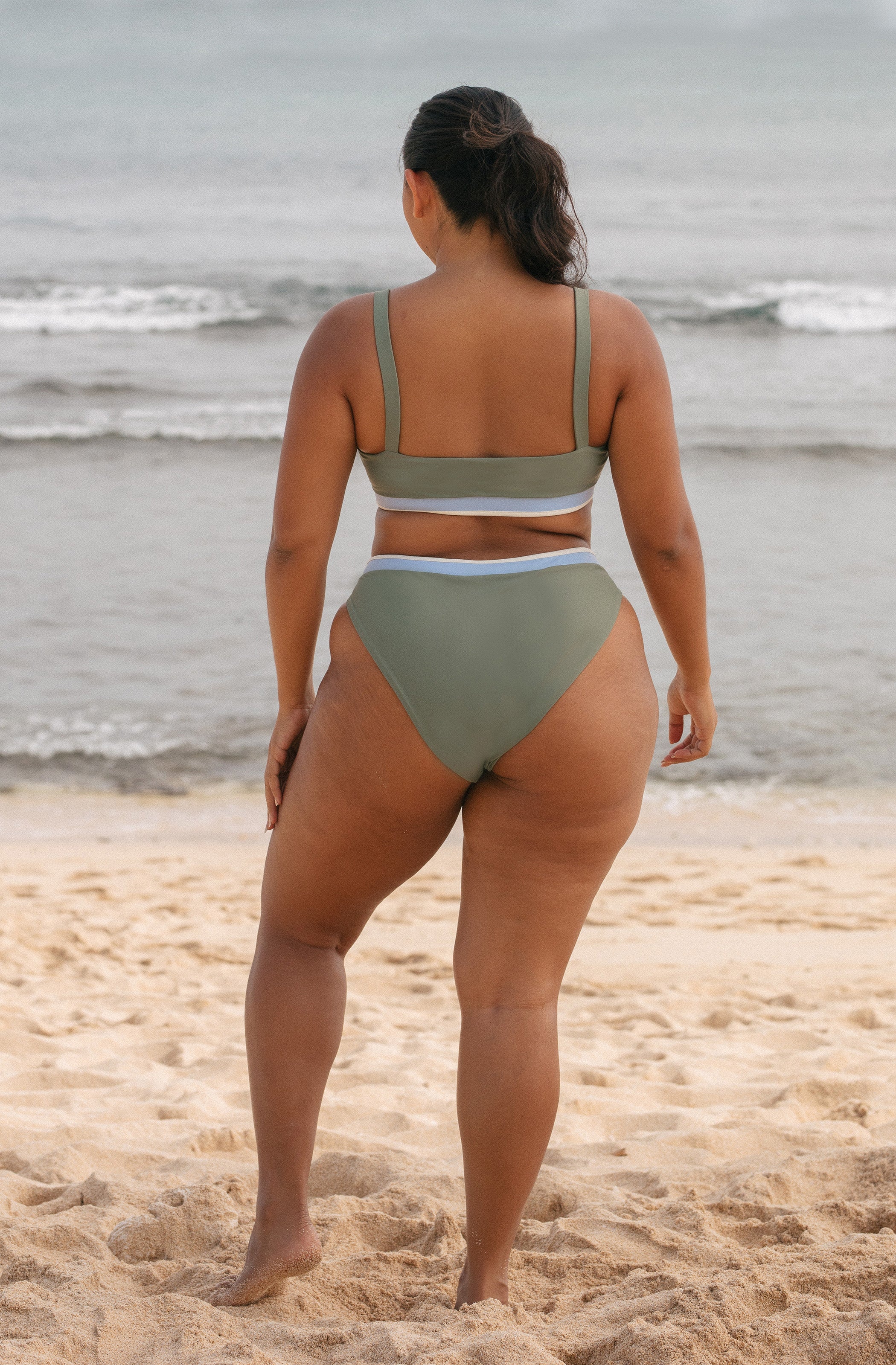 Surf Bikini Top Grace Army Green | Women's Swimwear | SEPTEMBER
