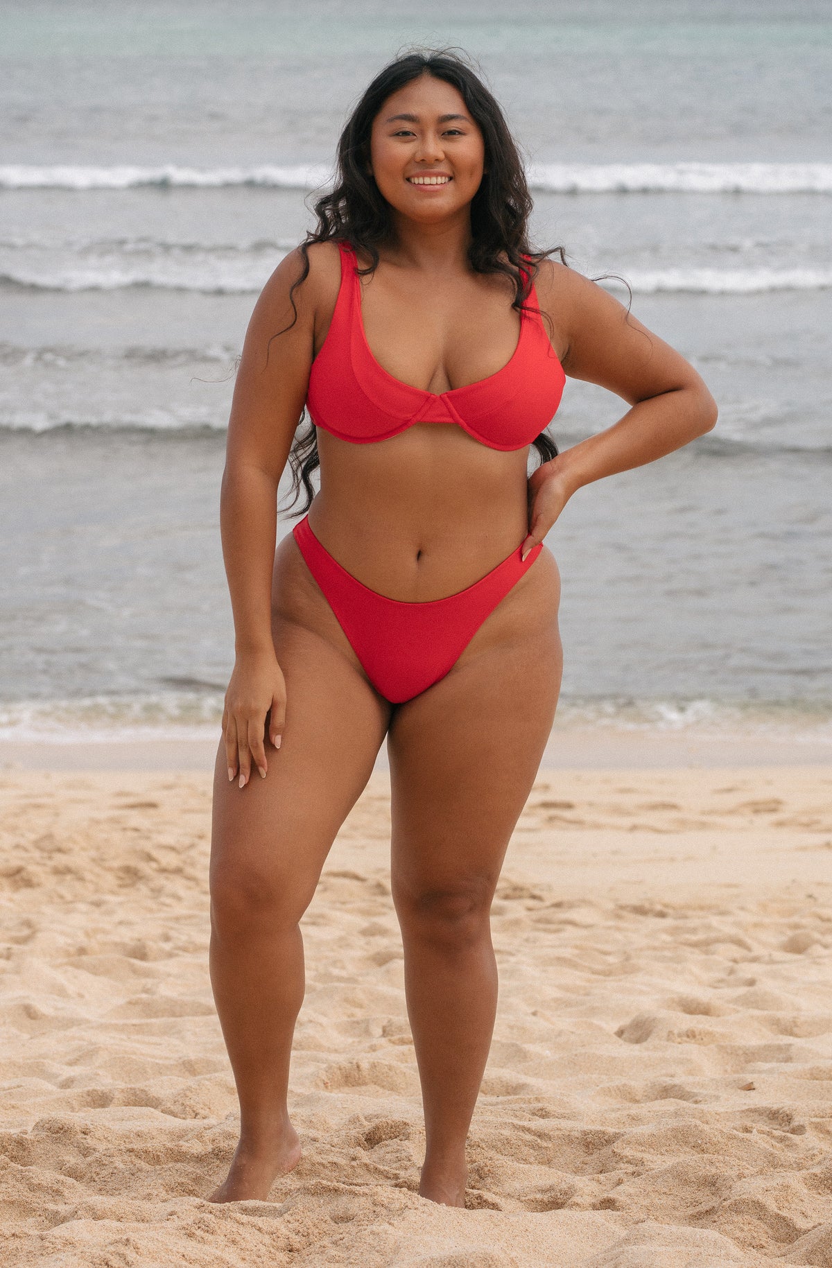 Surf Bikini Top Rita Lava Red