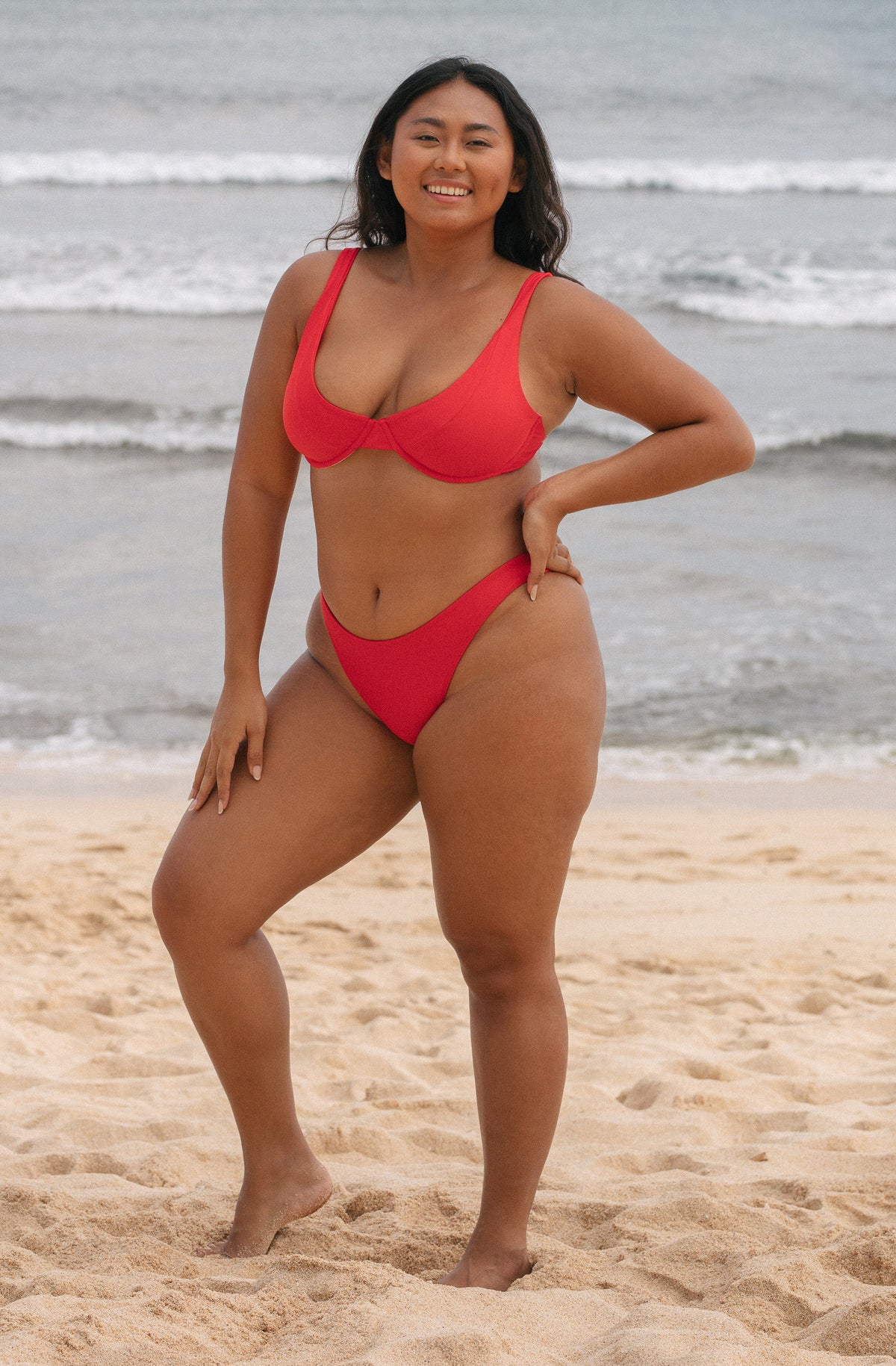 Surf Bikini Top Rita Lava Red