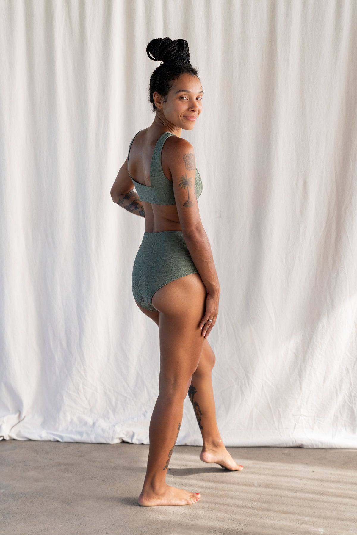 Lucky bottom surf bikini matcha