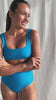 Eden Surf Bikini Top in Blue Iguana