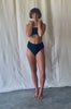 Surf Bikini Top Mason Black Eco Rib | Women's Swimwear | SEPTEMBER