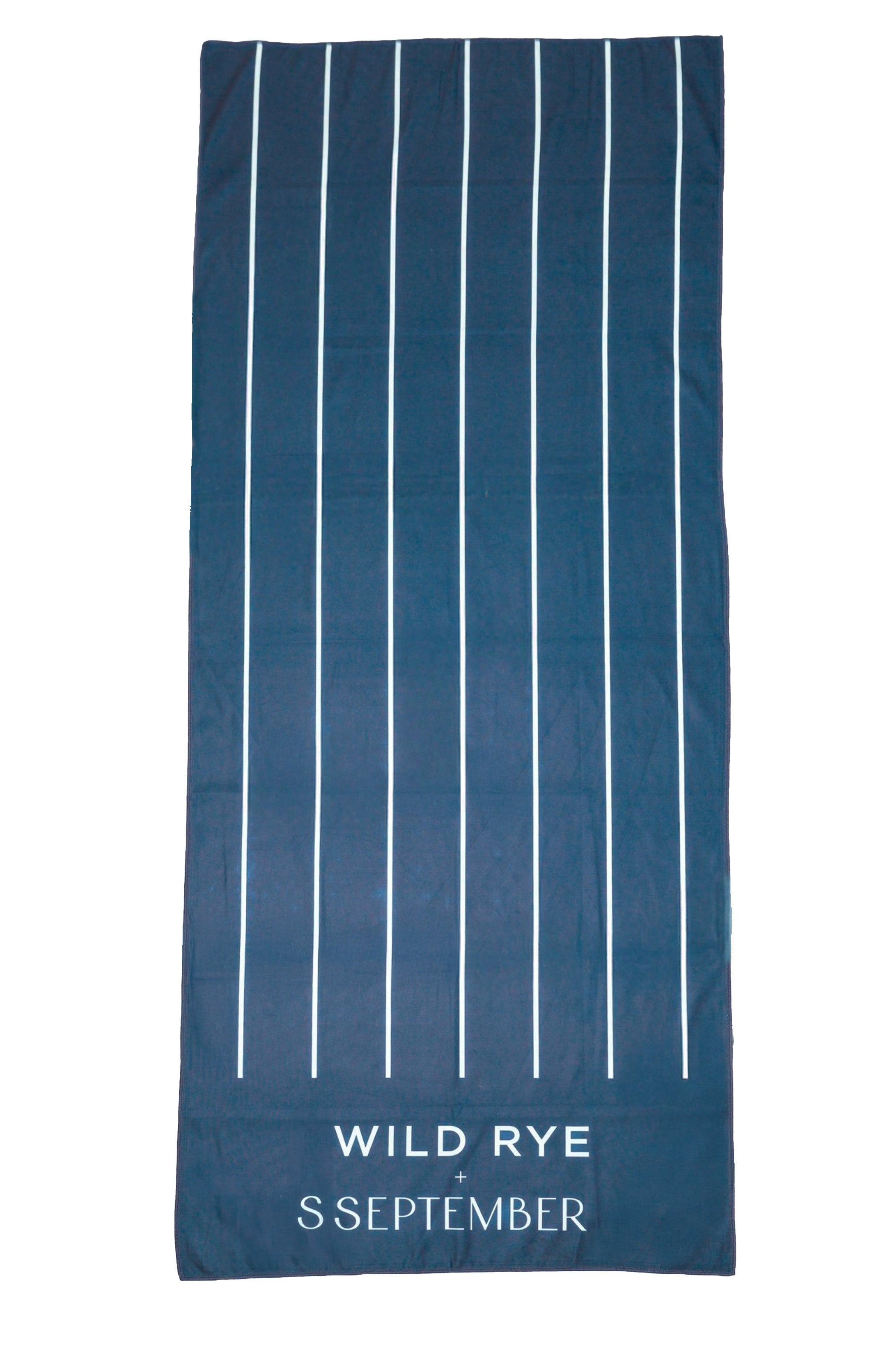 Quick Dry Towel with Blue and white stripe