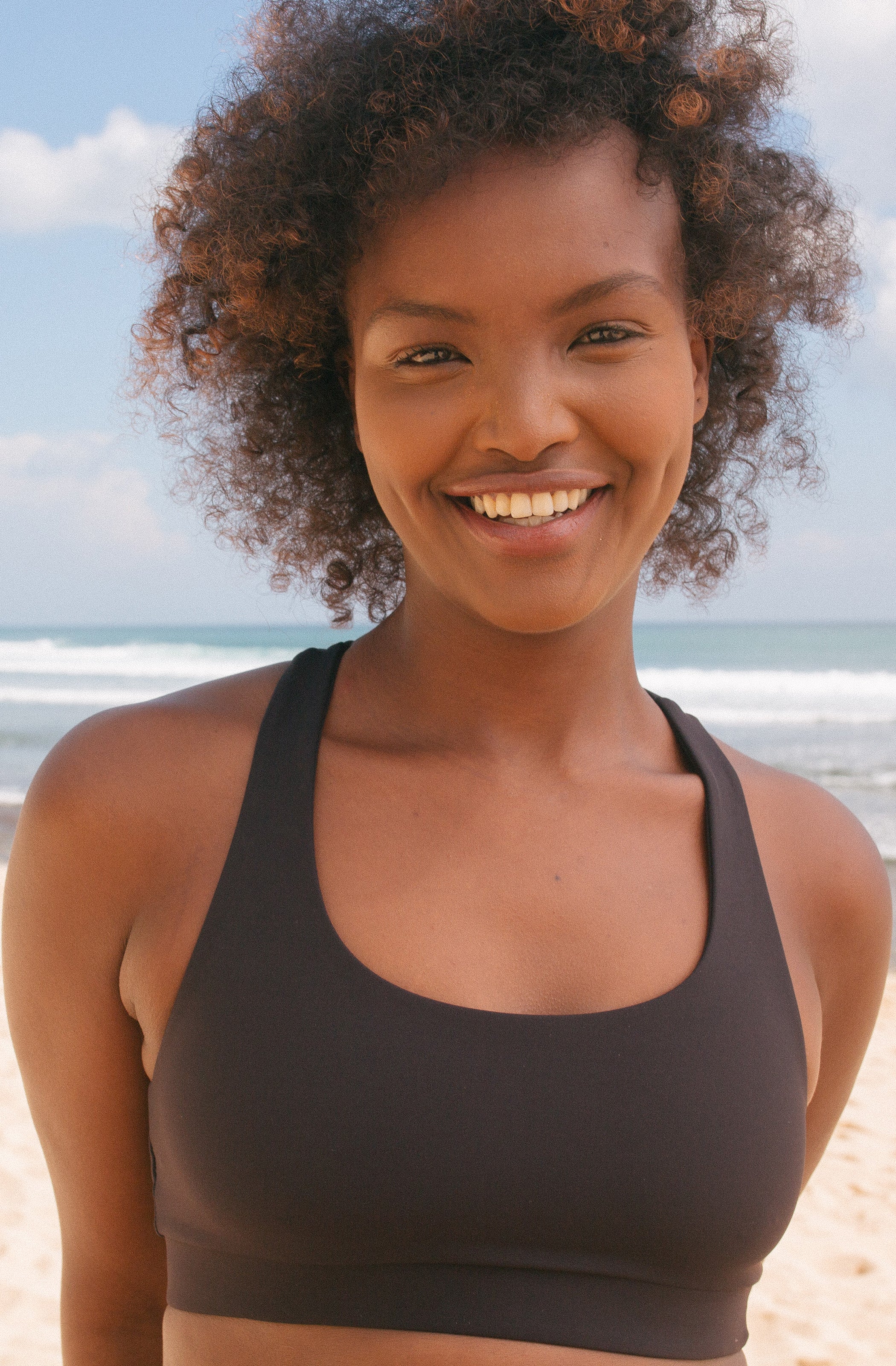 Front view Training sports bra