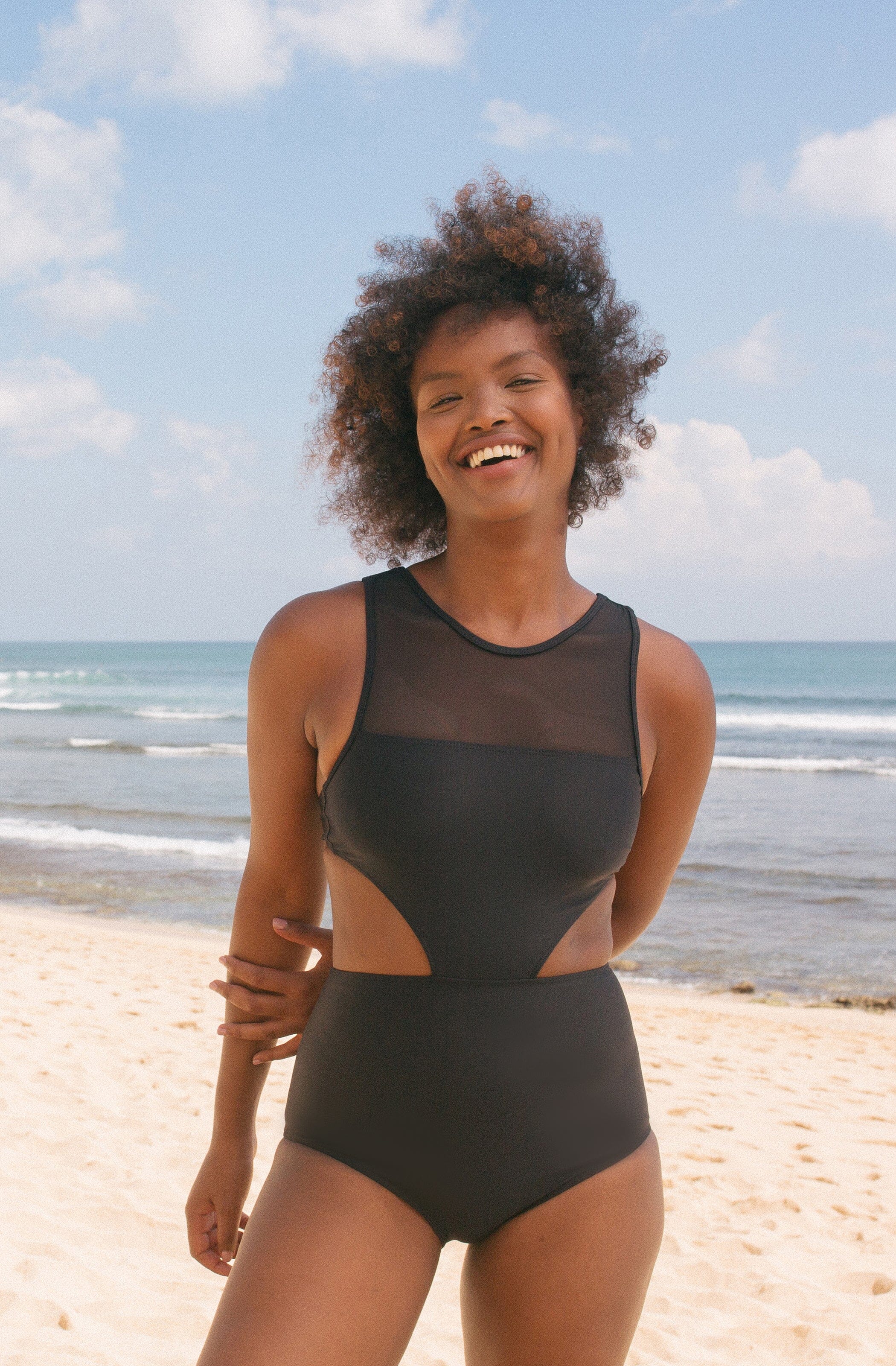 One Piece Surf Swimsuit Malibu Black | Women's Swimwear | SEPTEMBER