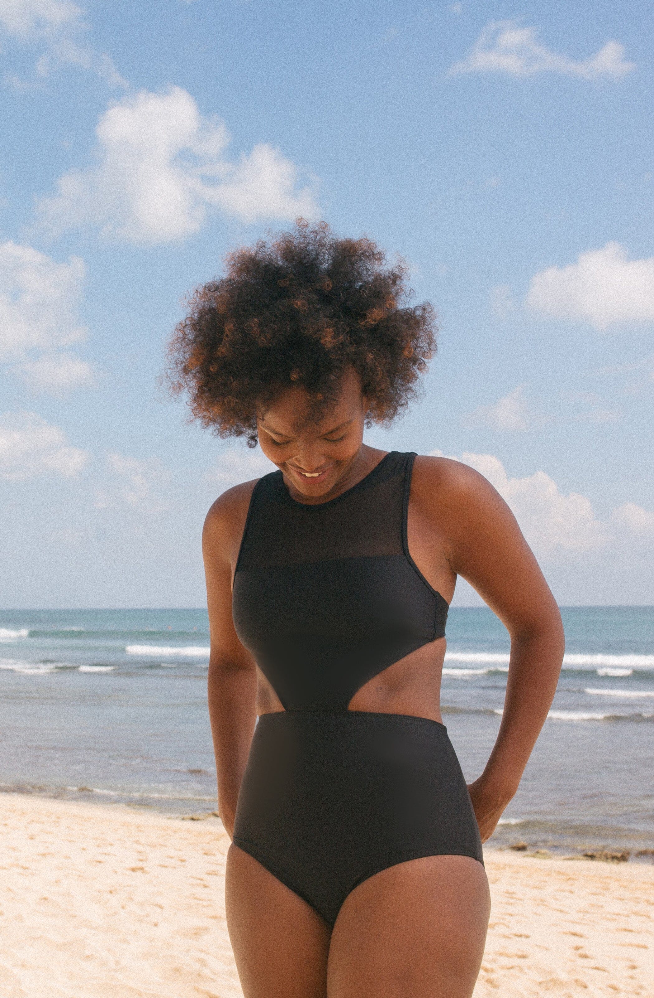 One Piece Surf Swimsuit Malibu Black | Women's Swimwear | SEPTEMBER