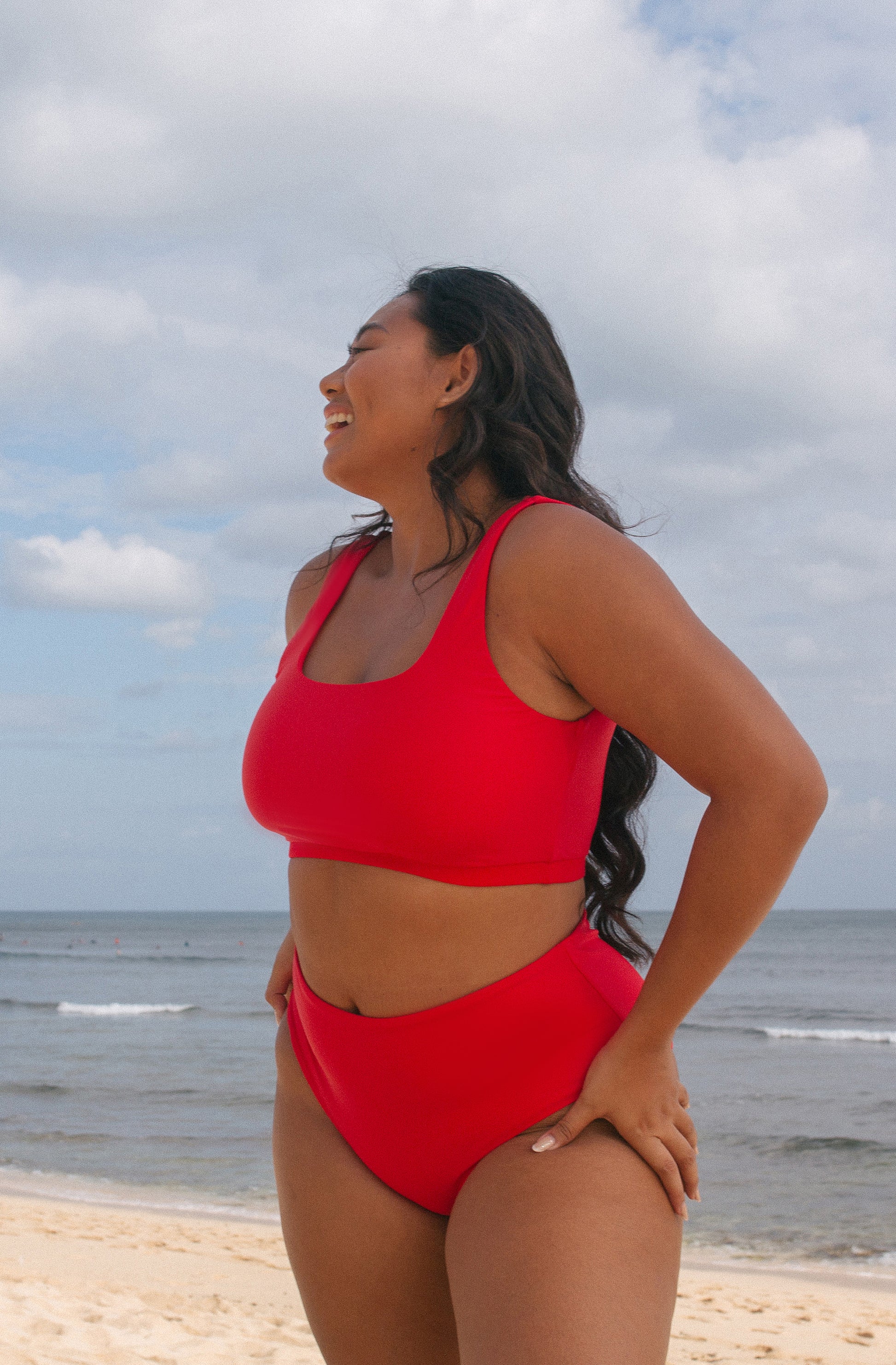 Surf Bikini Top Jane Lava Red | Women's Swimwear | SEPTEMBER