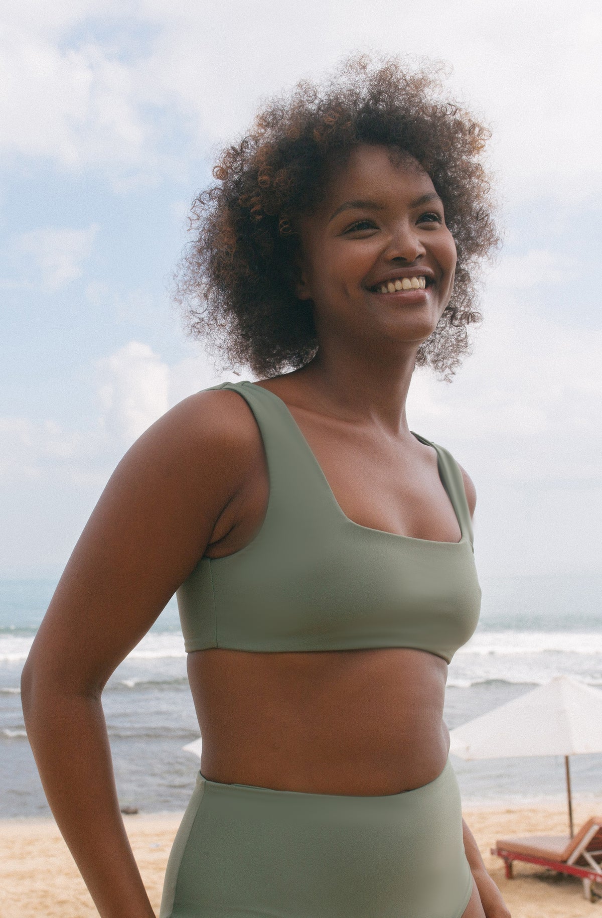 Surf Bikini Top Eden Army Green | Women&#39;s Swimwear | SEPTEMBER