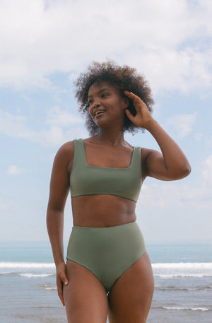 Army green bathing suit bottoms cheap