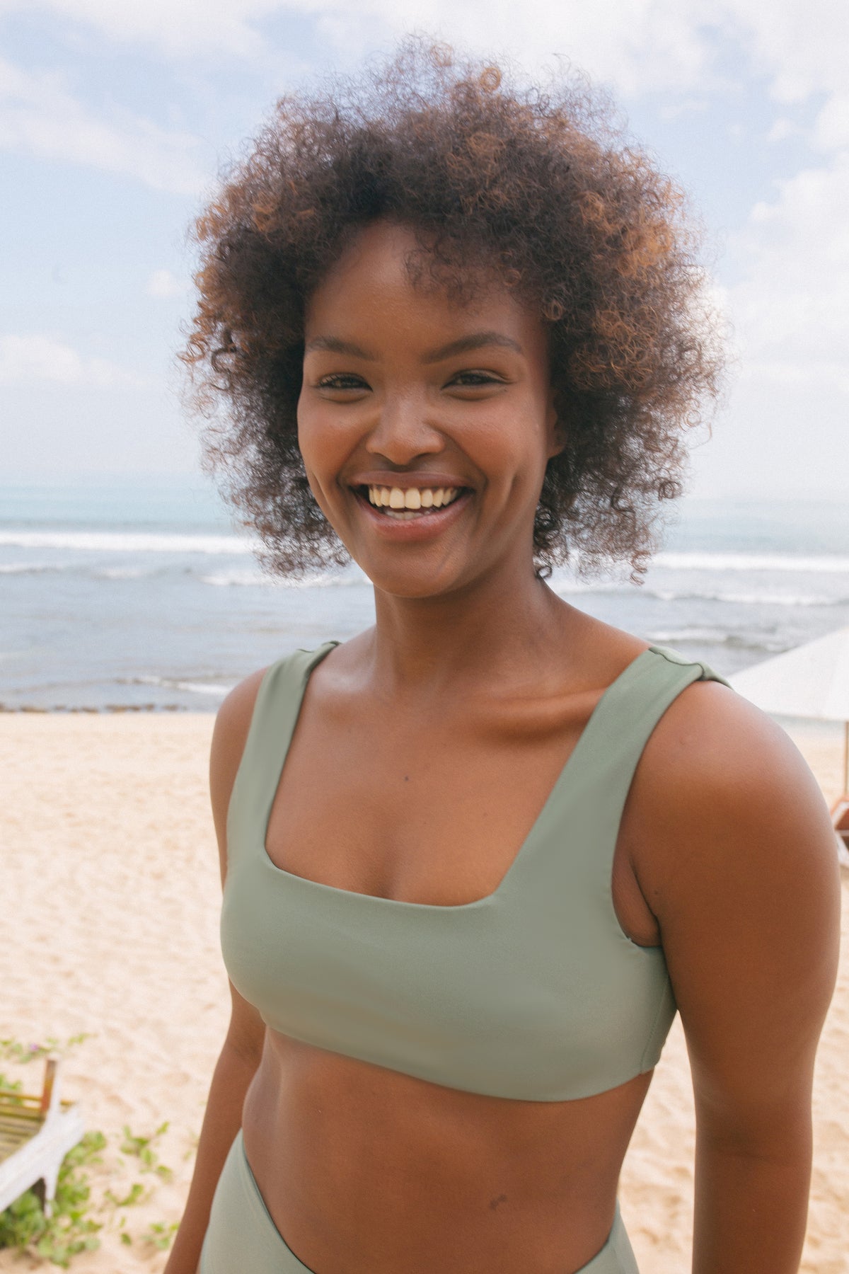 Surf Bikini Top Eden Army Green | Women&#39;s Swimwear | SEPTEMBER