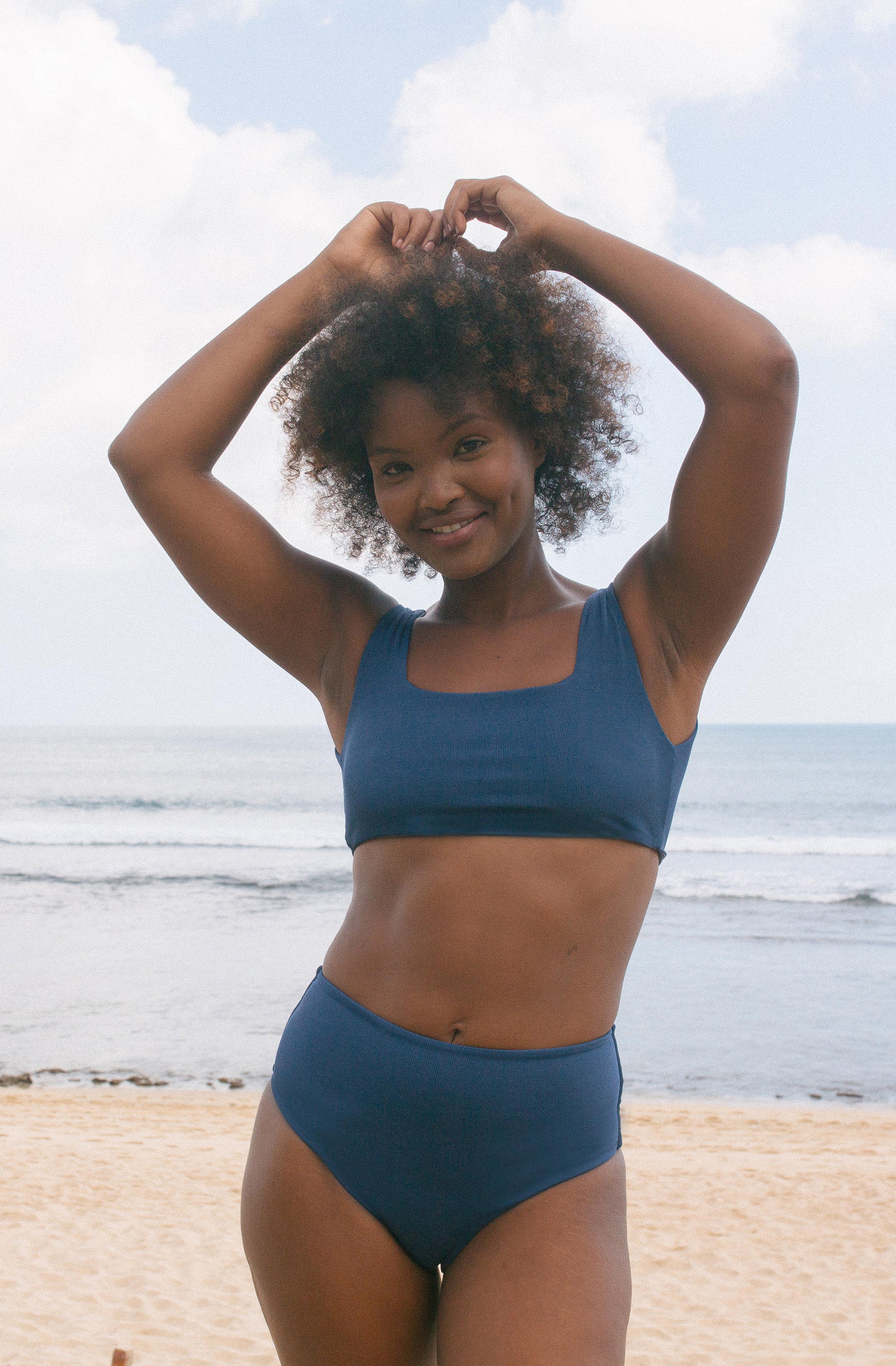 Surf Bikini Top Mason River Blue Eco | Women's Swimwear | SEPTEMBER