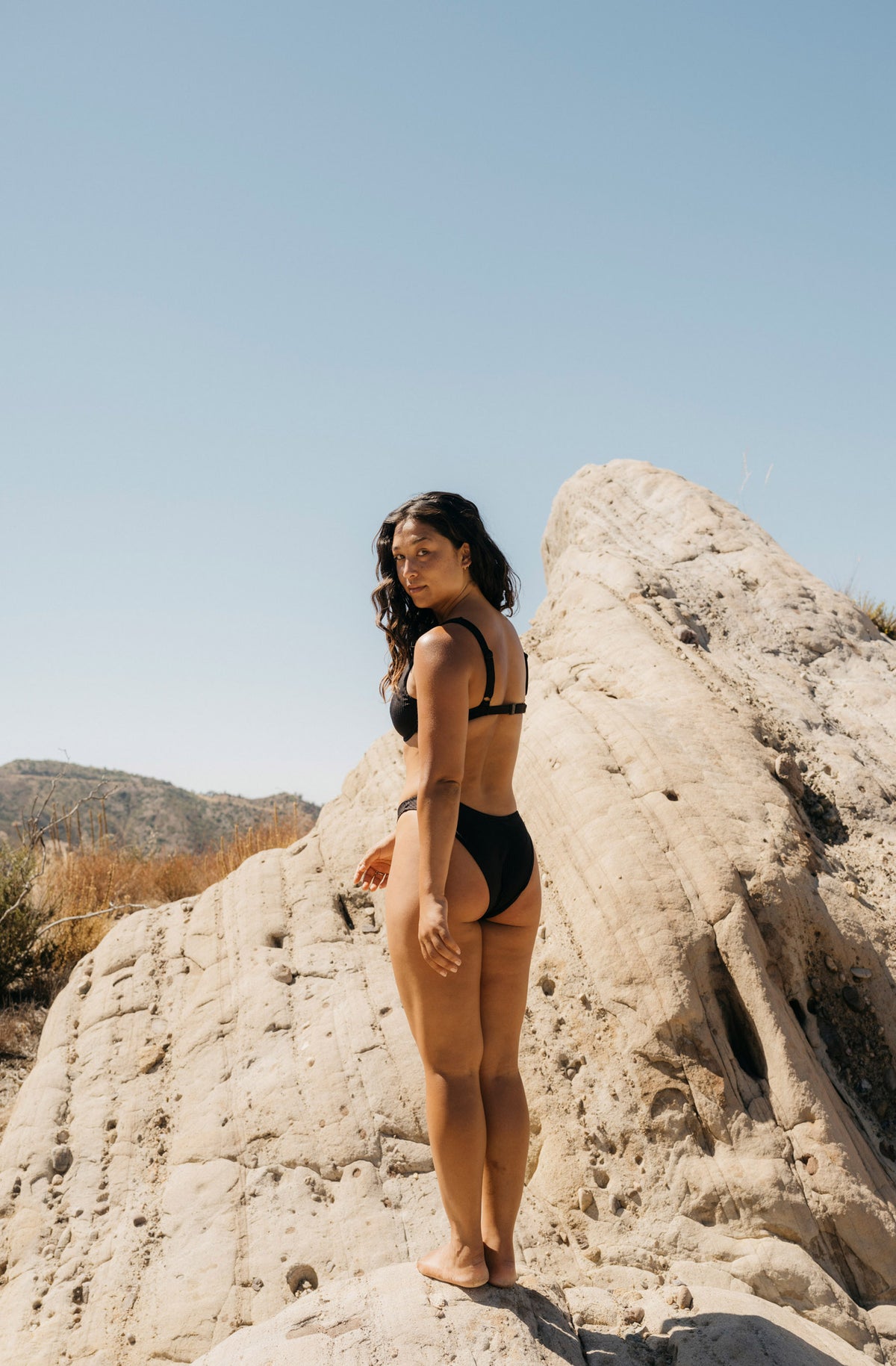 Surf Bikini Top Rita Black Eco Rib | Women&#39;s Swimwear | SEPTEMBER