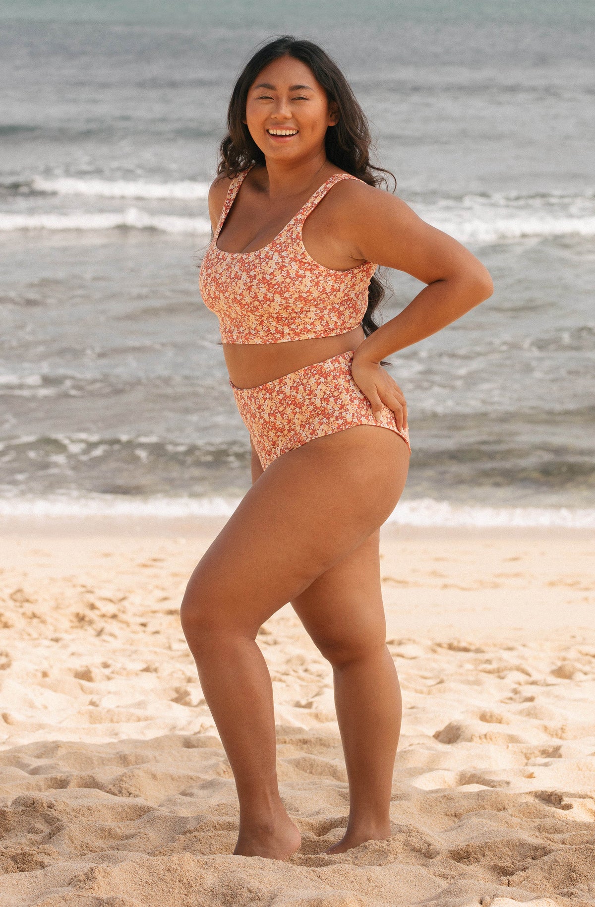 Surf Bikini Top Jane Poppy Print | Women's Swimwear | SEPTEMBER