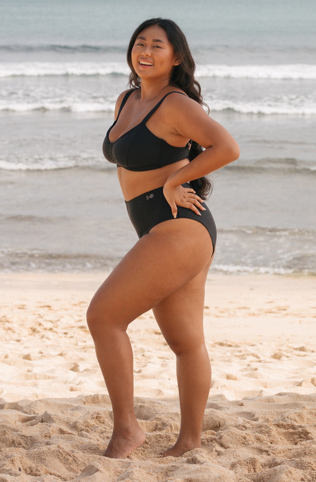 Surf Bikini Bottom Lucky Black | Women's Swimwear | SEPTEMBER