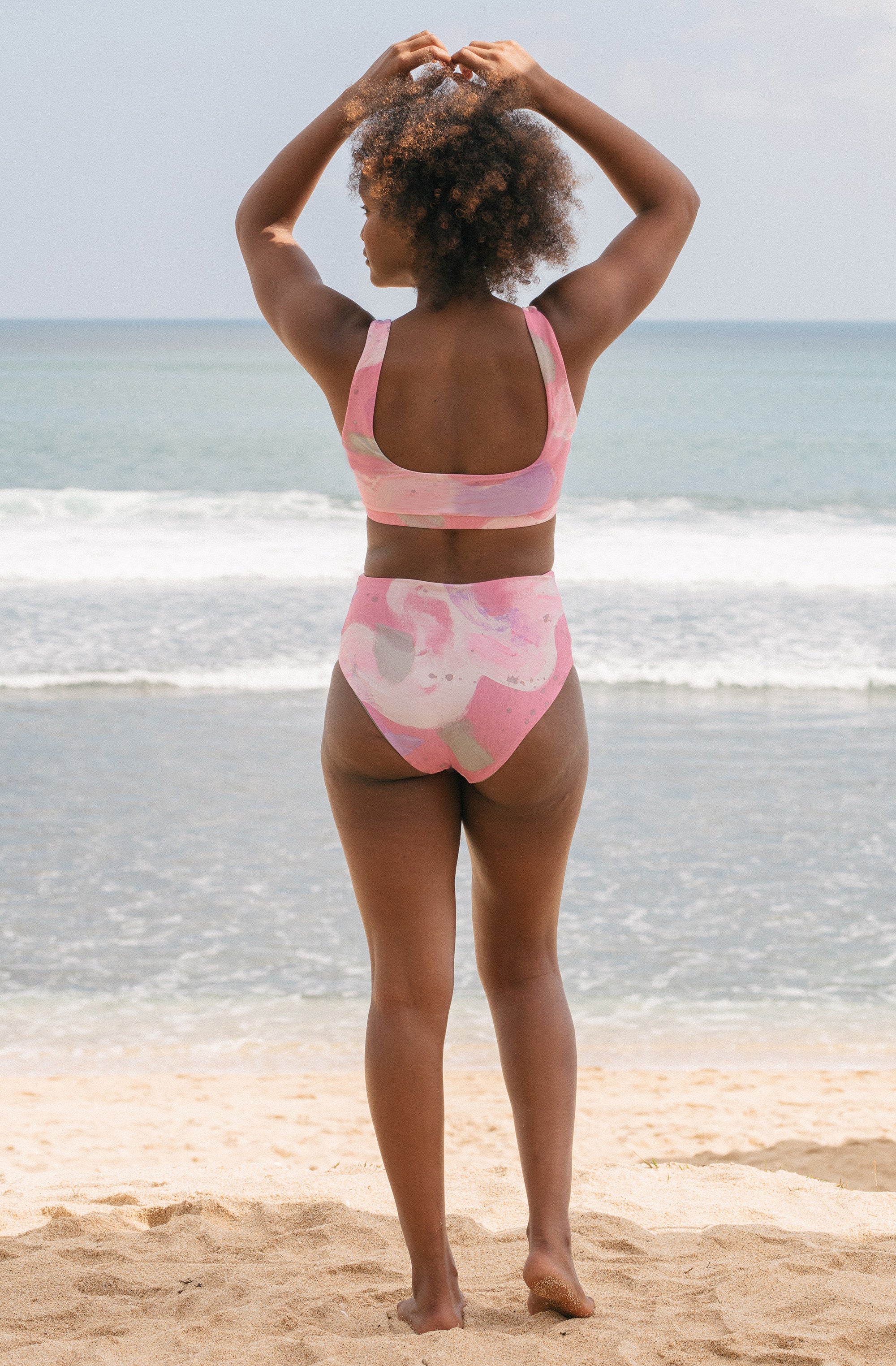 Surf Bikini Bottom Lucky Evening Storm Print | Women's Swimwear | SEPTEMBER