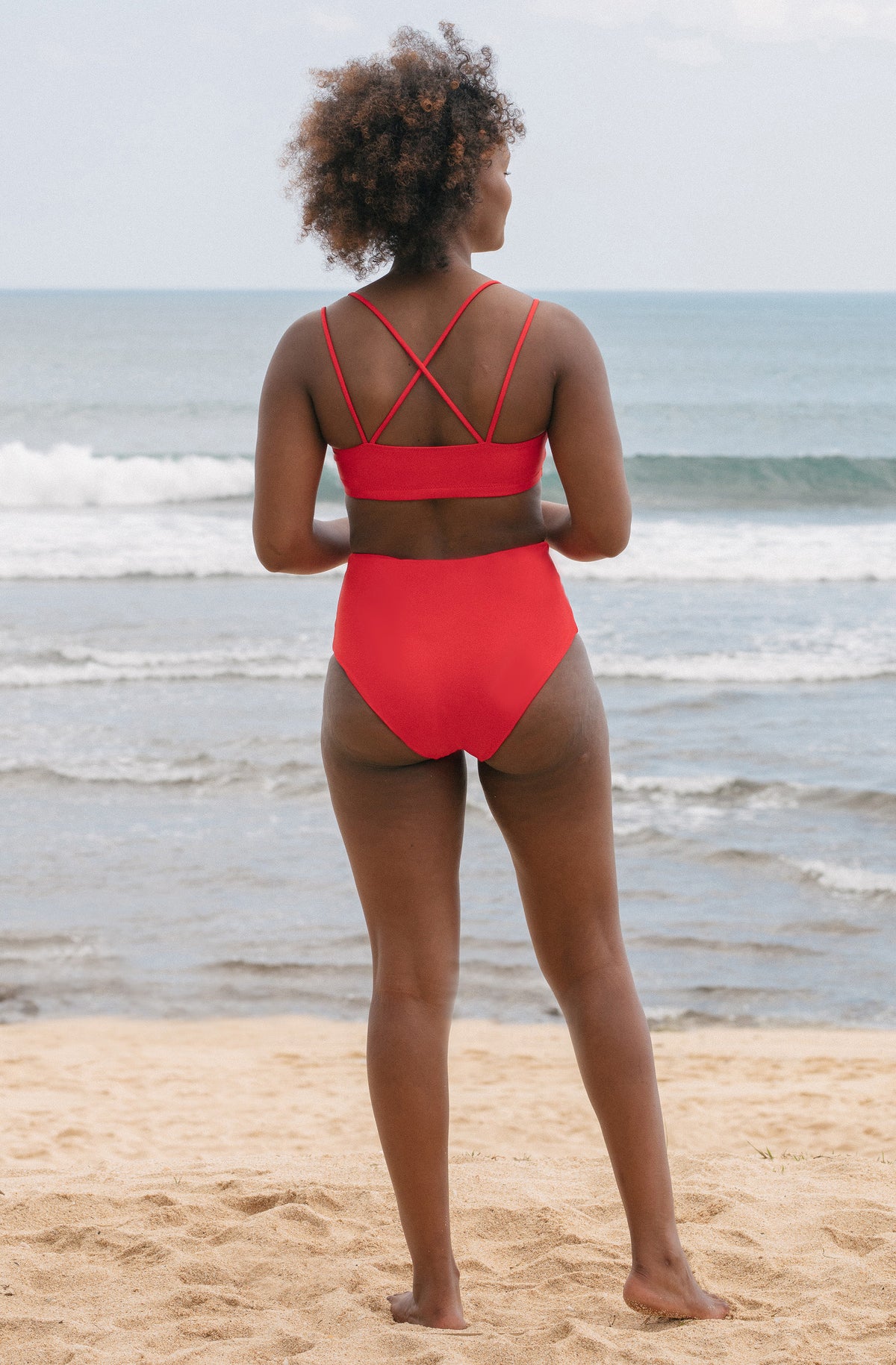 Surf Bikini Top Topanga Lava Red | Women's Swimwear | SEPTEMBER