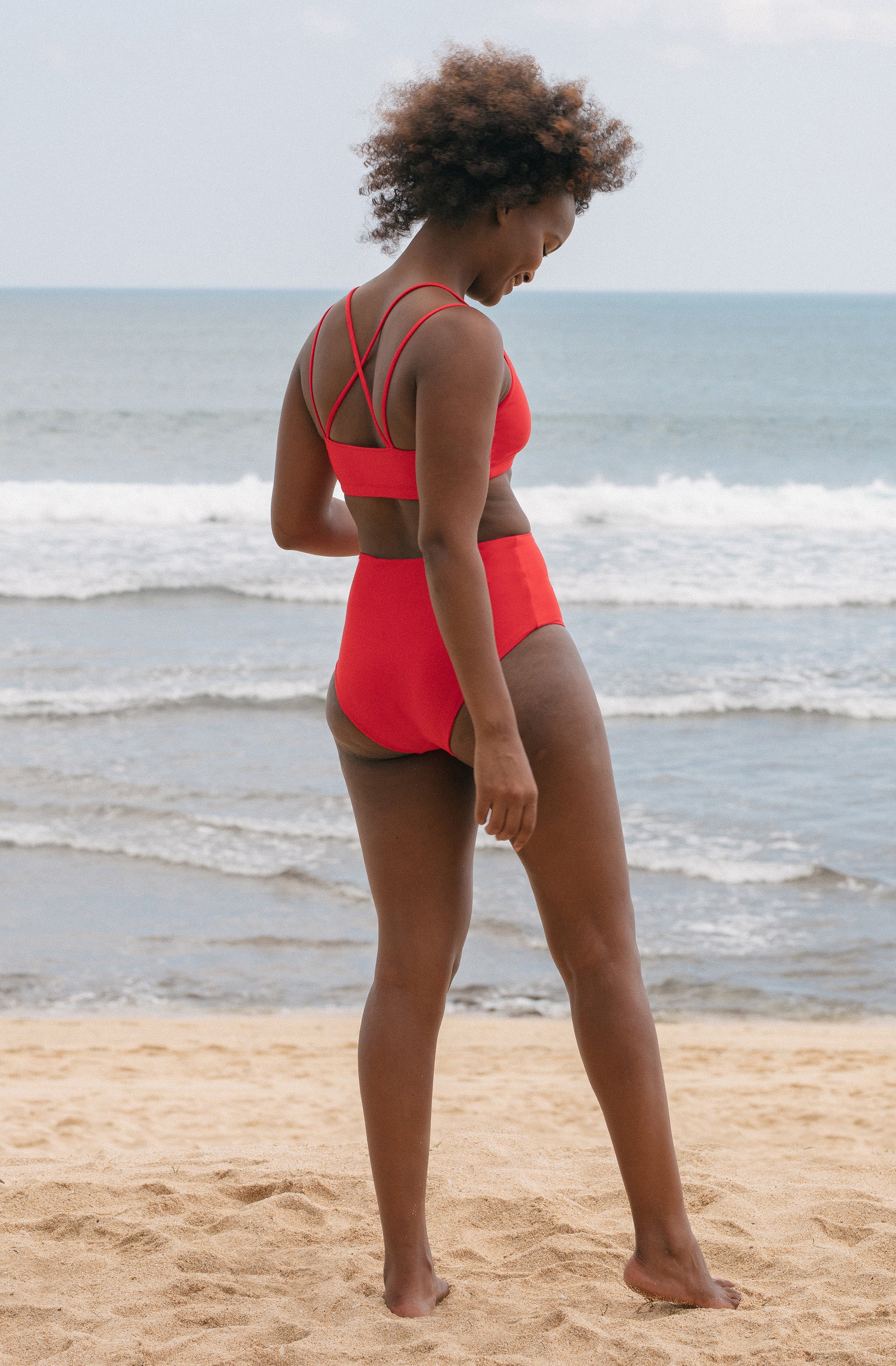 Surf Bikini Top Topanga Lava Red | Women's Swimwear | SEPTEMBER
