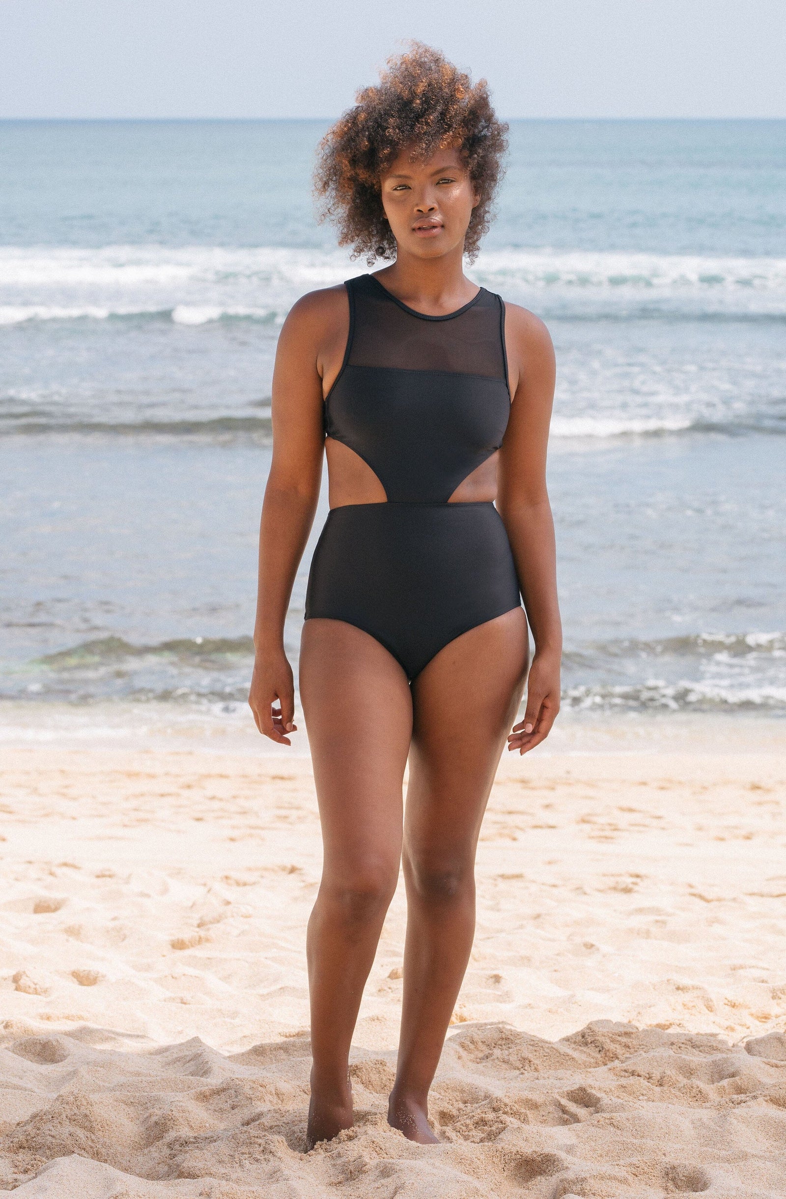 One Piece Surf Swimsuit Malibu Black | Women's Swimwear | SEPTEMBER