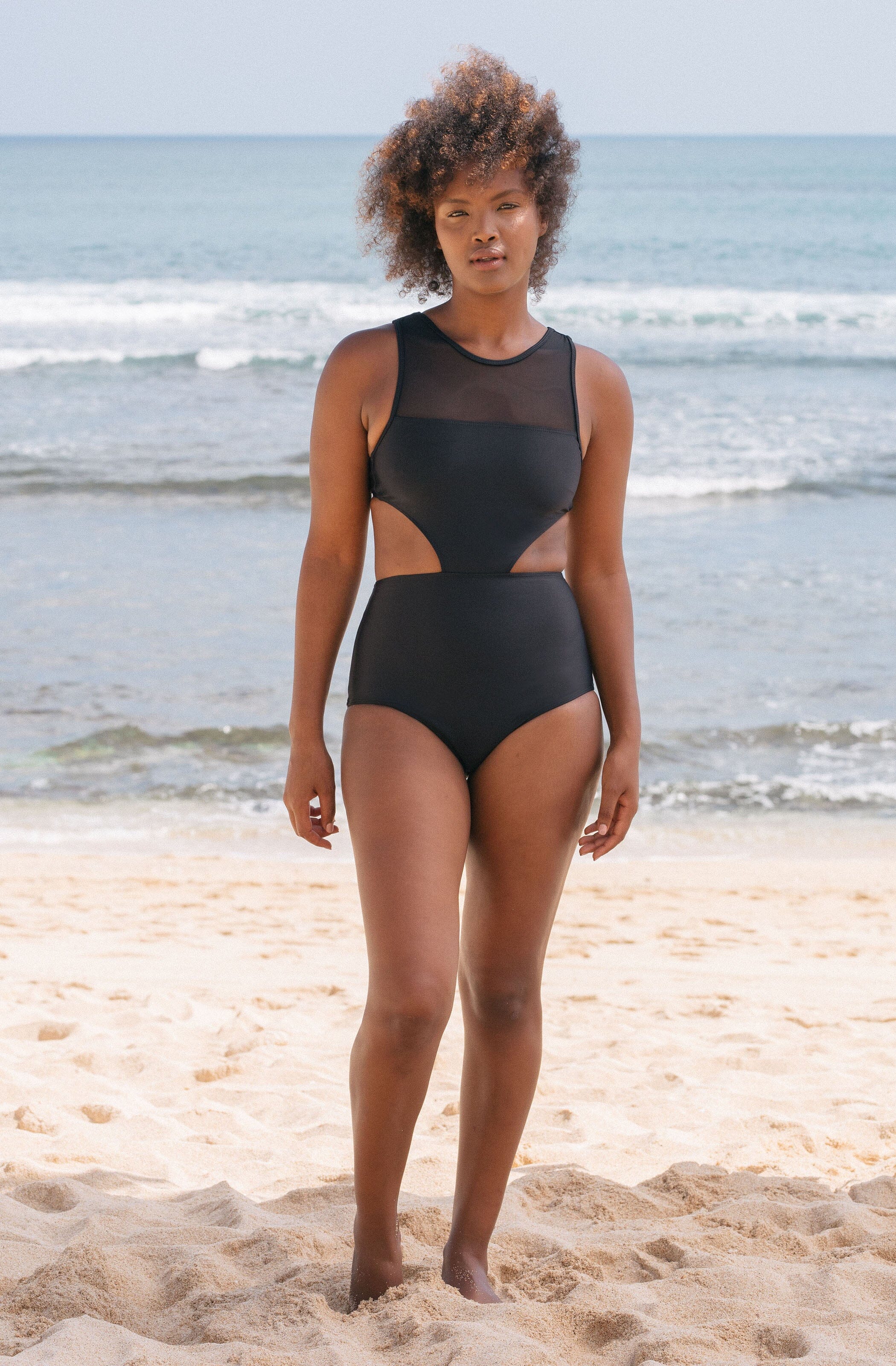 One Piece Surf Swimsuit Malibu Black Women s Swimwear SEPTEMBER