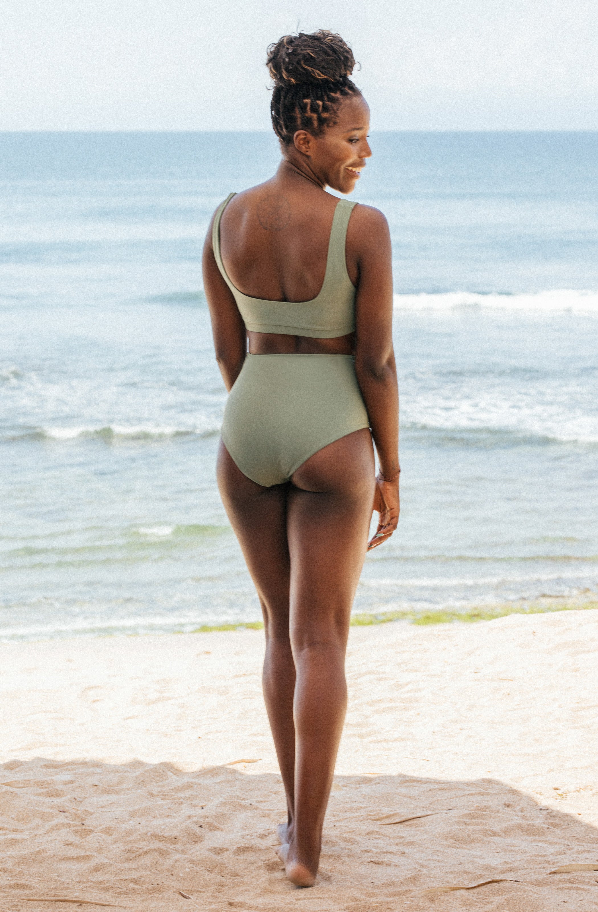 Army green bathing suit hotsell