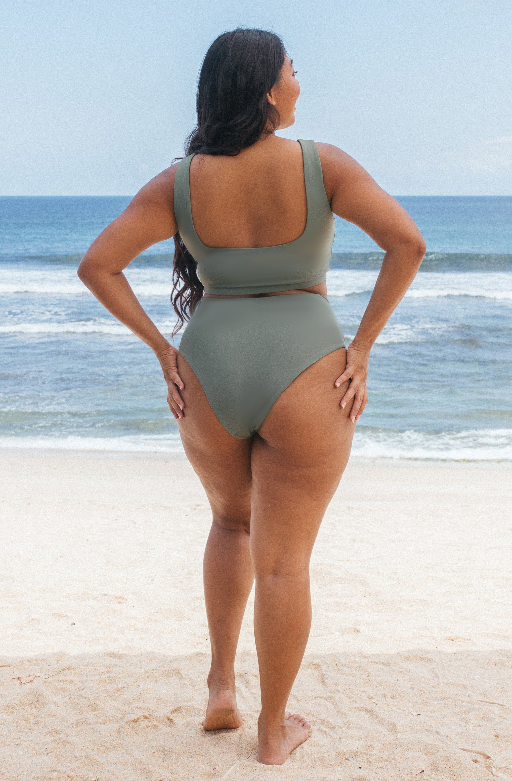 Surf Bikini Top Jane Top Army Green | Women's Swimwear | SEPTEMBER