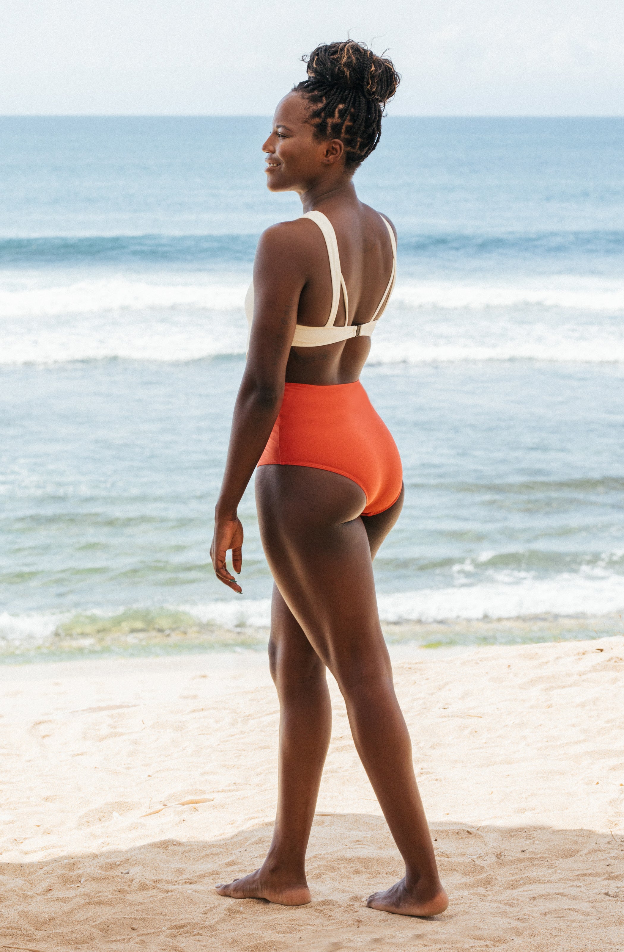 Malibu Ivory/Burnt Sienna One Piece